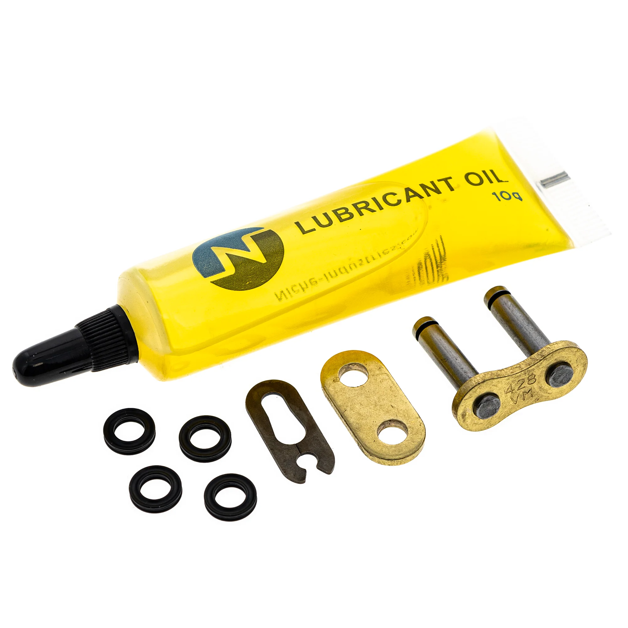 Gold X-Ring Chain 110 w/ Master Link For Yamaha Kawasaki Suzuki 94A40-07114-00 94580-30114-00 - Image 3