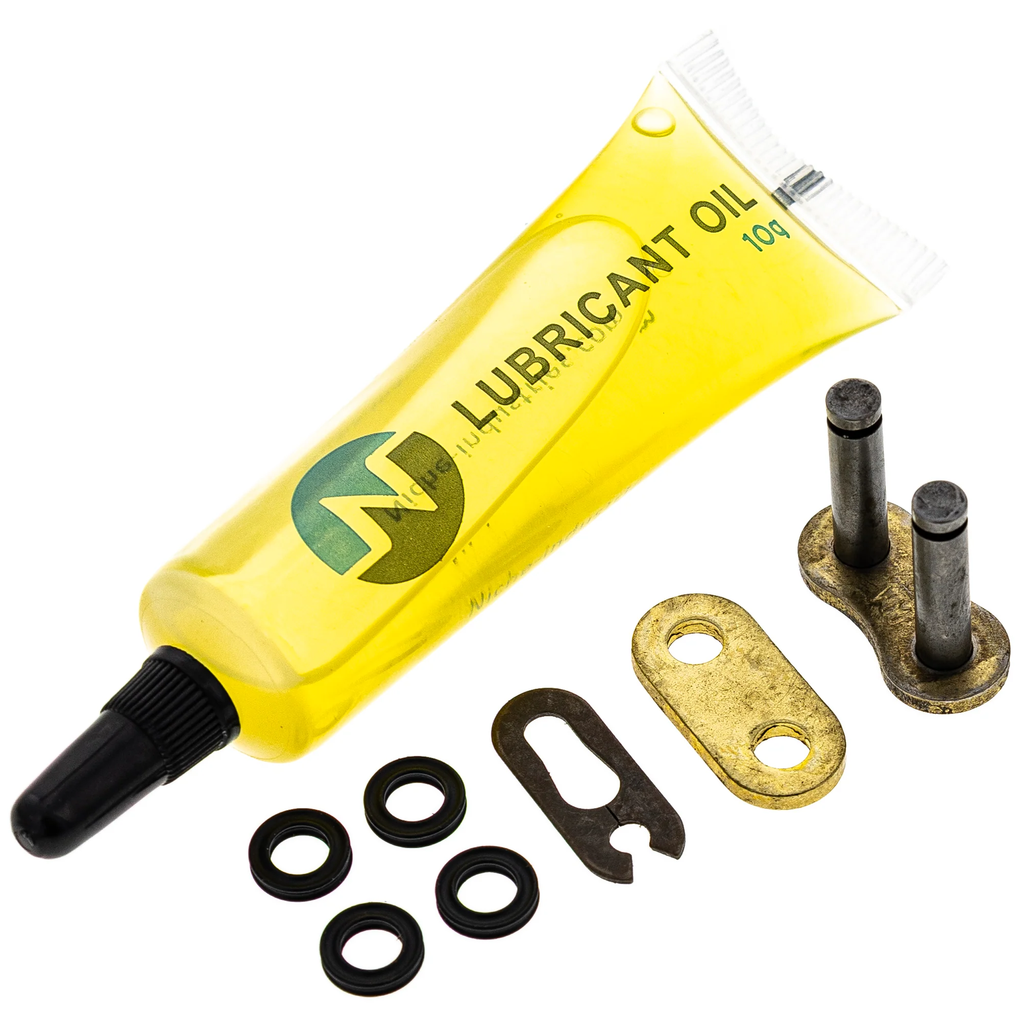 Gold X-Ring Chain 126 w/ Master Link For Kawasaki Honda Yamaha 92057-0658 92057-0153 40530-446-003 - Image 3