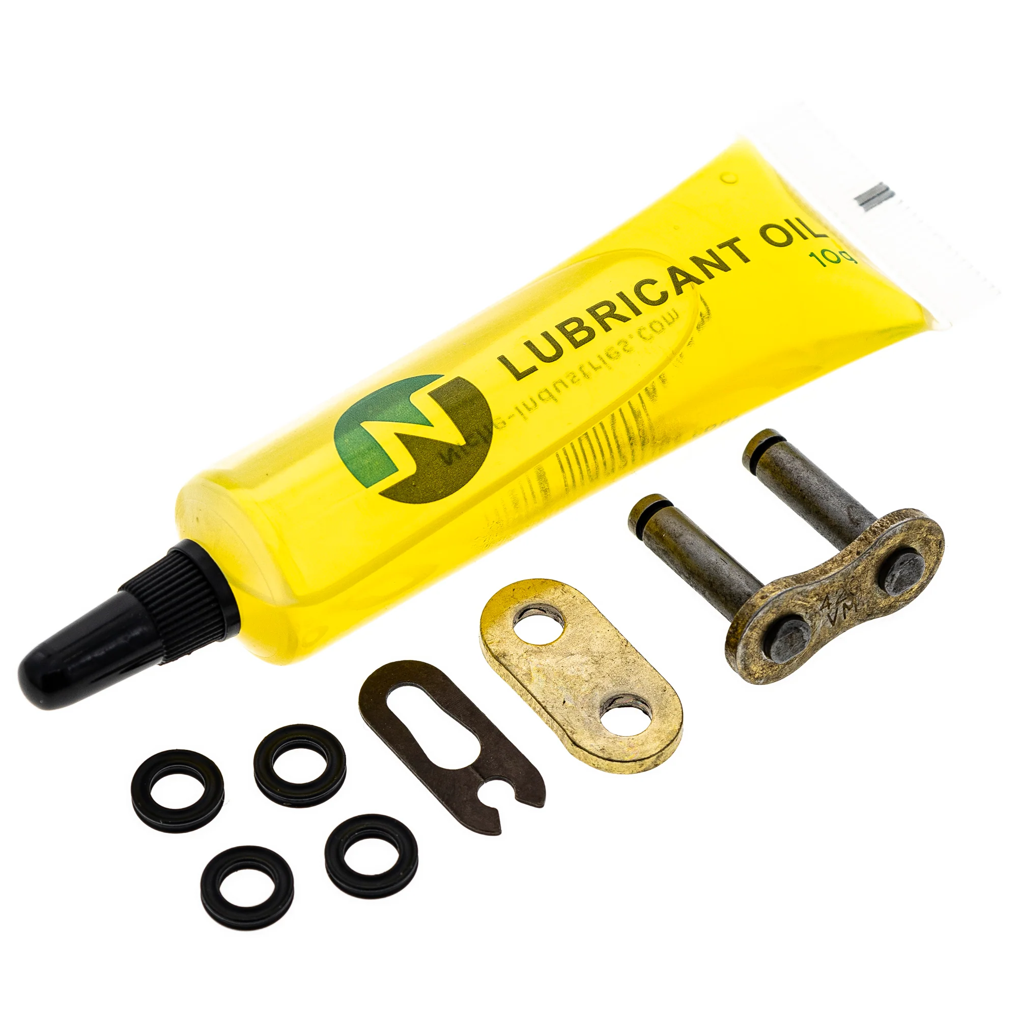 Gold X-Ring Chain 130 w/ Master Link For Yamaha Kawasaki Suzuki 94582-34130-00 94581-61130-00 - Image 3