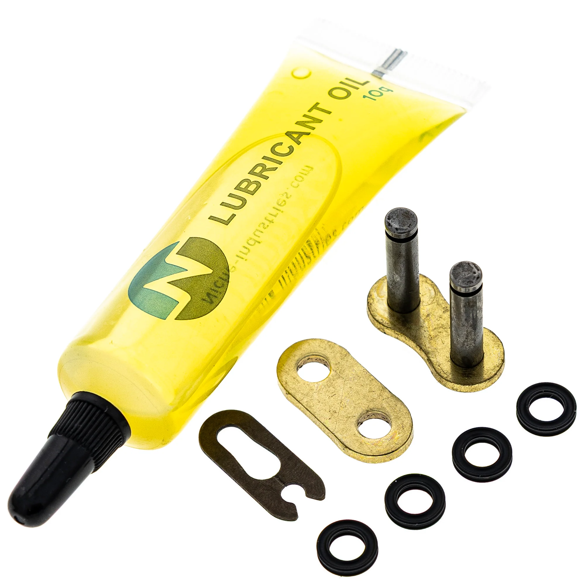 Gold X-Ring Chain 112 w/ Master Link For Honda Yamaha Suzuki 94580-88112-00 94580-24112-00 - Image 3
