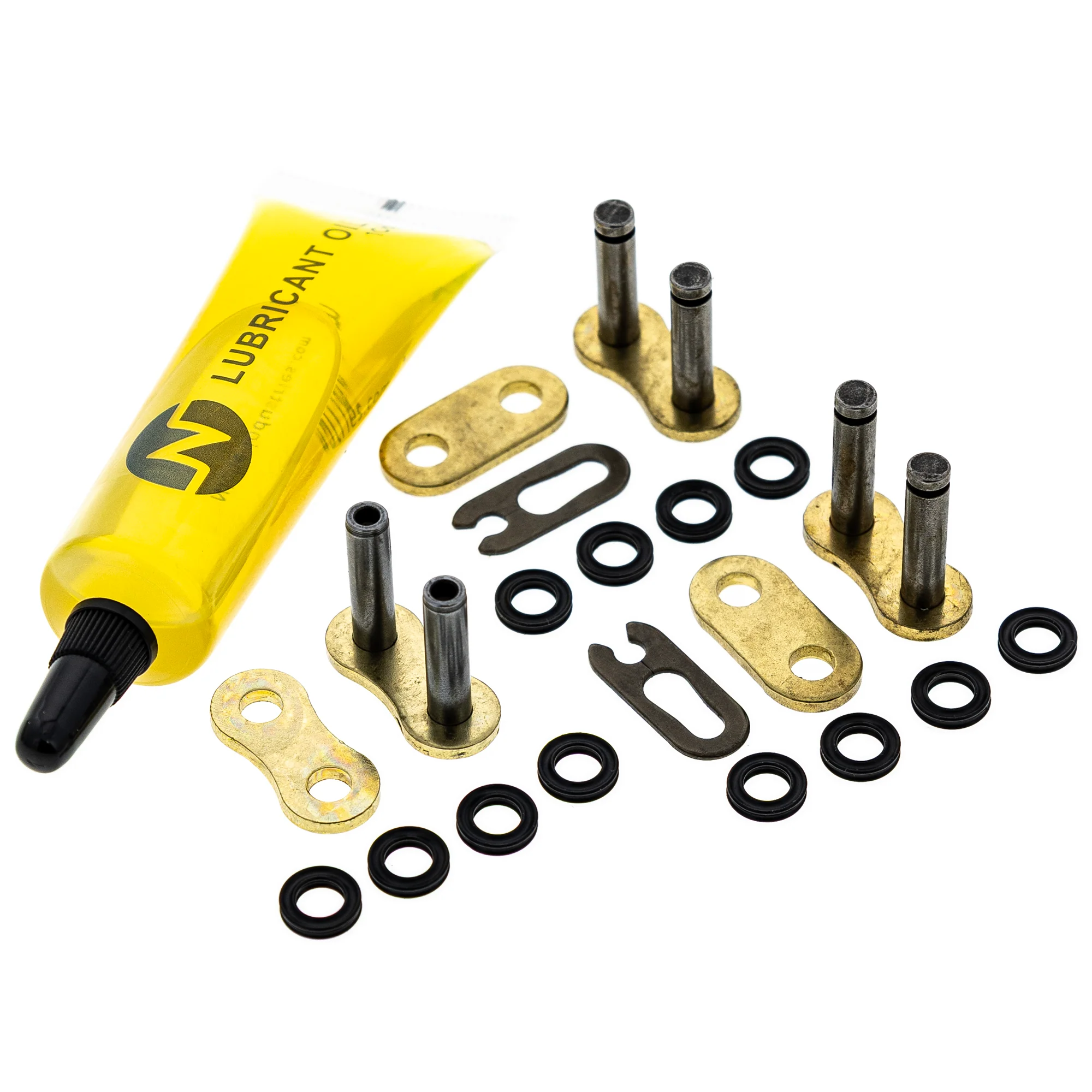 Gold X-Ring Chain 98 w/ Master Link For Honda Kawasaki 40540-HP2-671 40530-HF7-005 40530-HF7-003 - Image 3