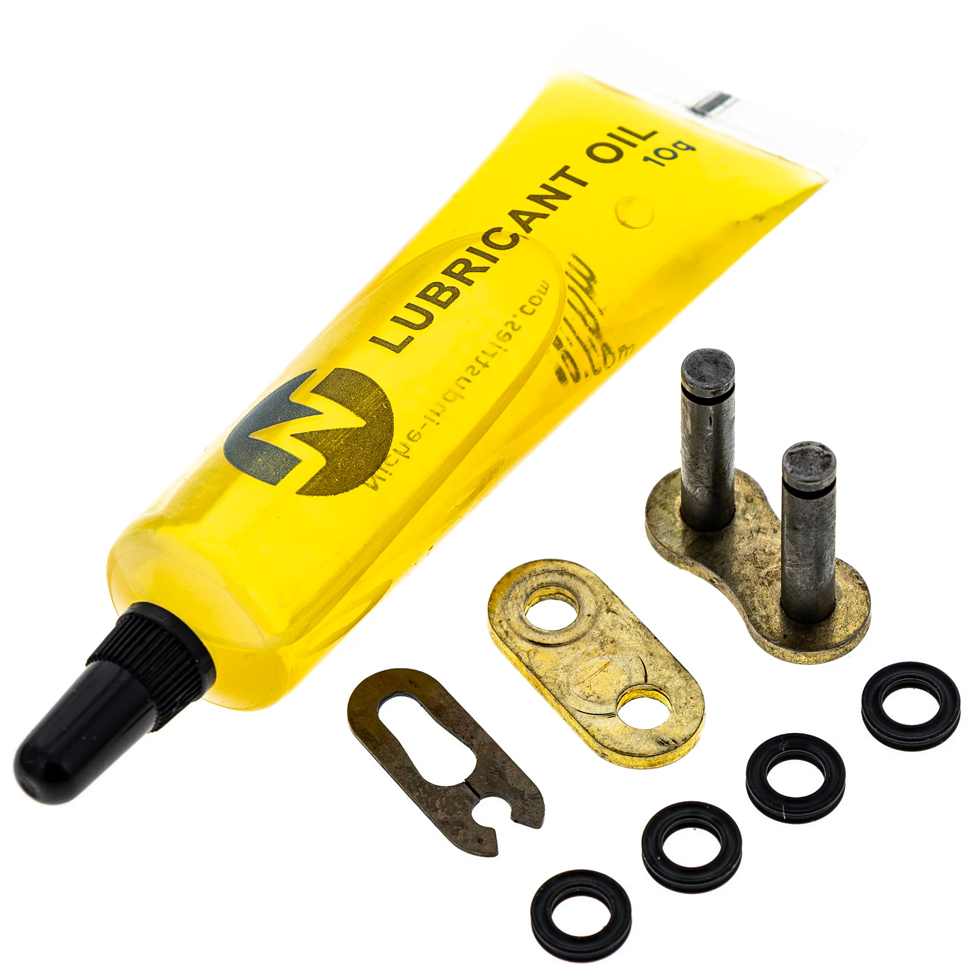 Gold X-Ring Chain 104 w/ Master Link For Honda Yamaha Suzuki 40530-359-673 40530-359-671 - Image 3