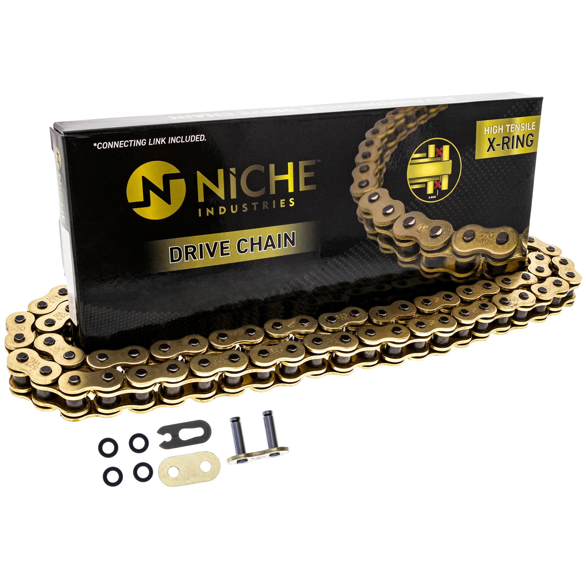 Gold X-Ring Chain 120 w/ Master Link For Honda BMW 40540-MAS-003 40540-MAL-G02 40540-MAL-G01 - Image 5
