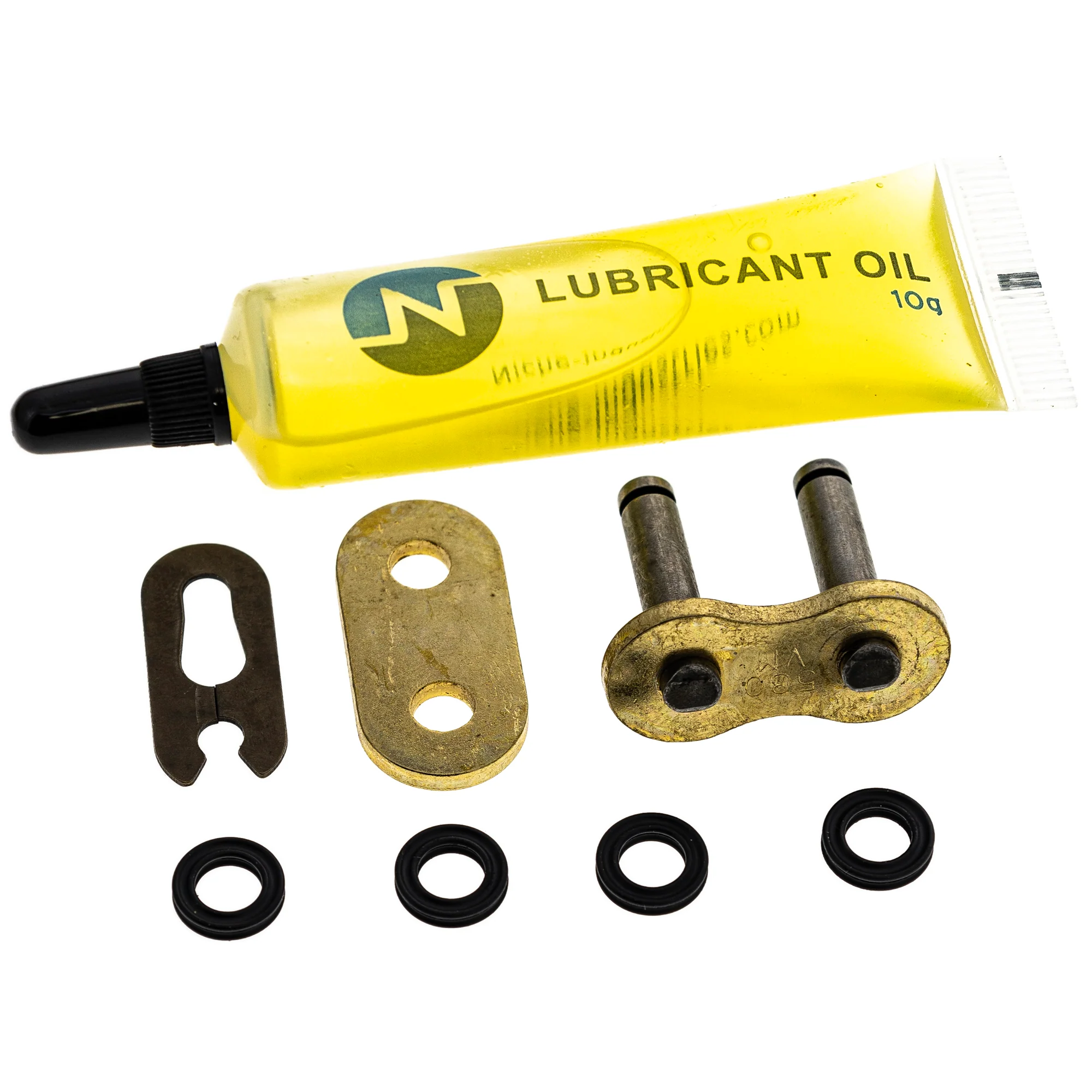 Gold X-Ring Chain 118 w/ Master Link For Suzuki Yamaha Kawasaki 9Y581-69117-00 94582-22118-00 - Image 3