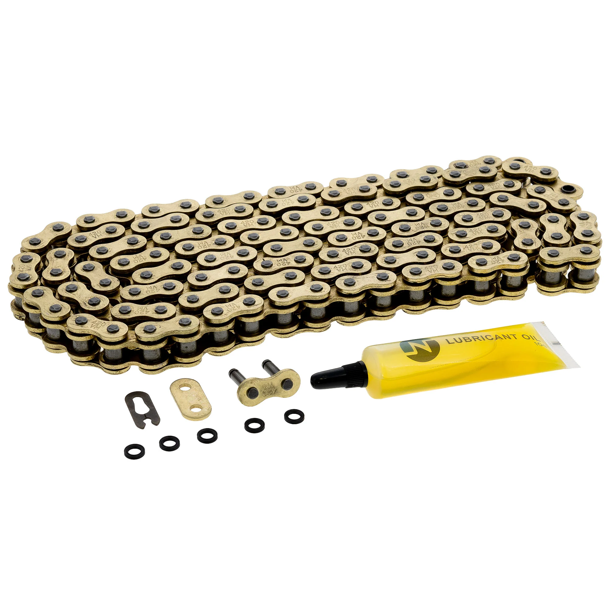 Gold X-Ring Chain 132 w/ Master Link For Aprilia