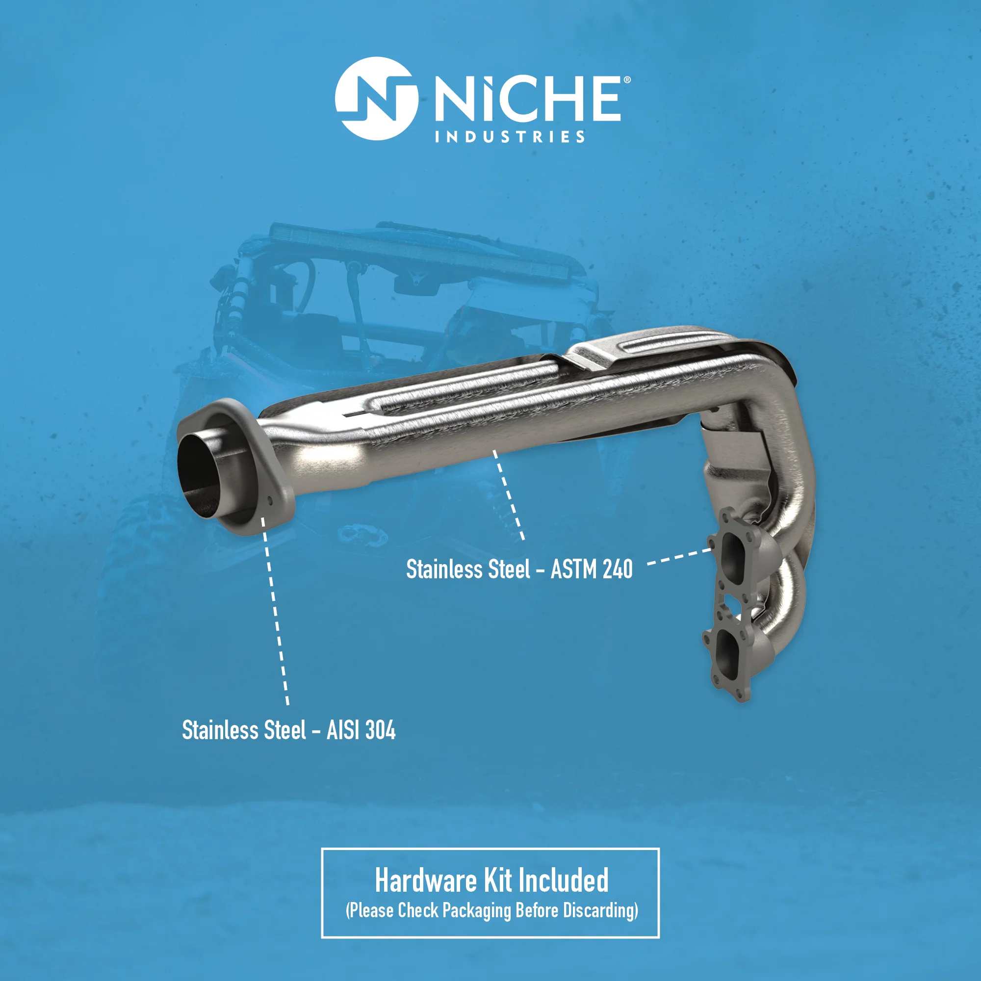 Exhaust Header For Polaris 1262599 - Image 3