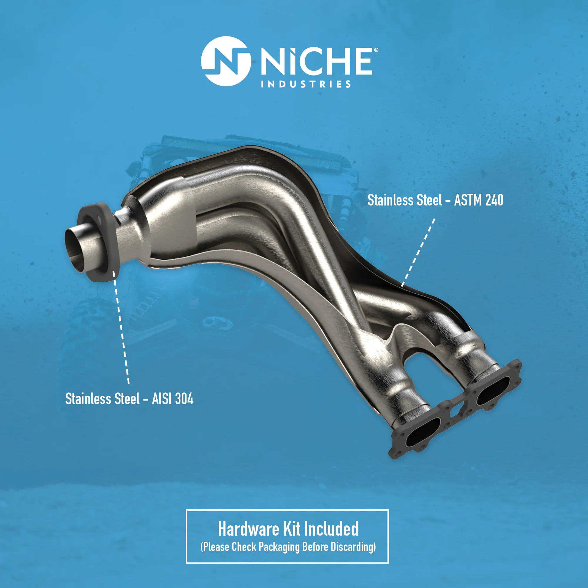 Exhaust Header For Polaris 1262693 - Image 3