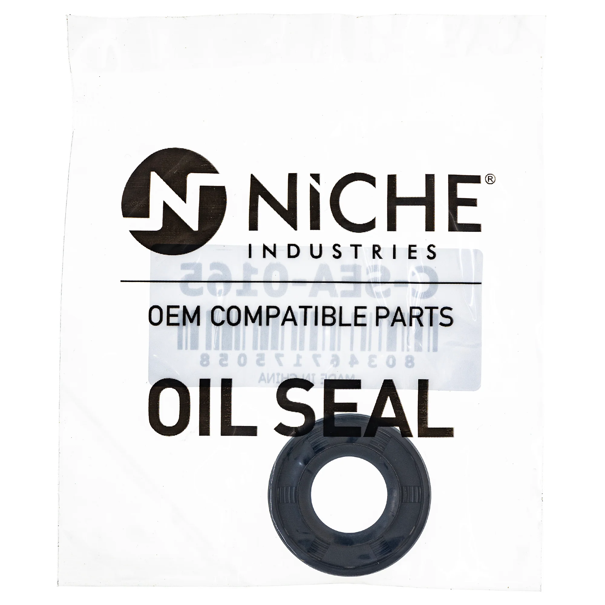 Oil Seal TC 17x34x4 for Ball Bearing Nitrile Rubber with Spring - Image 2