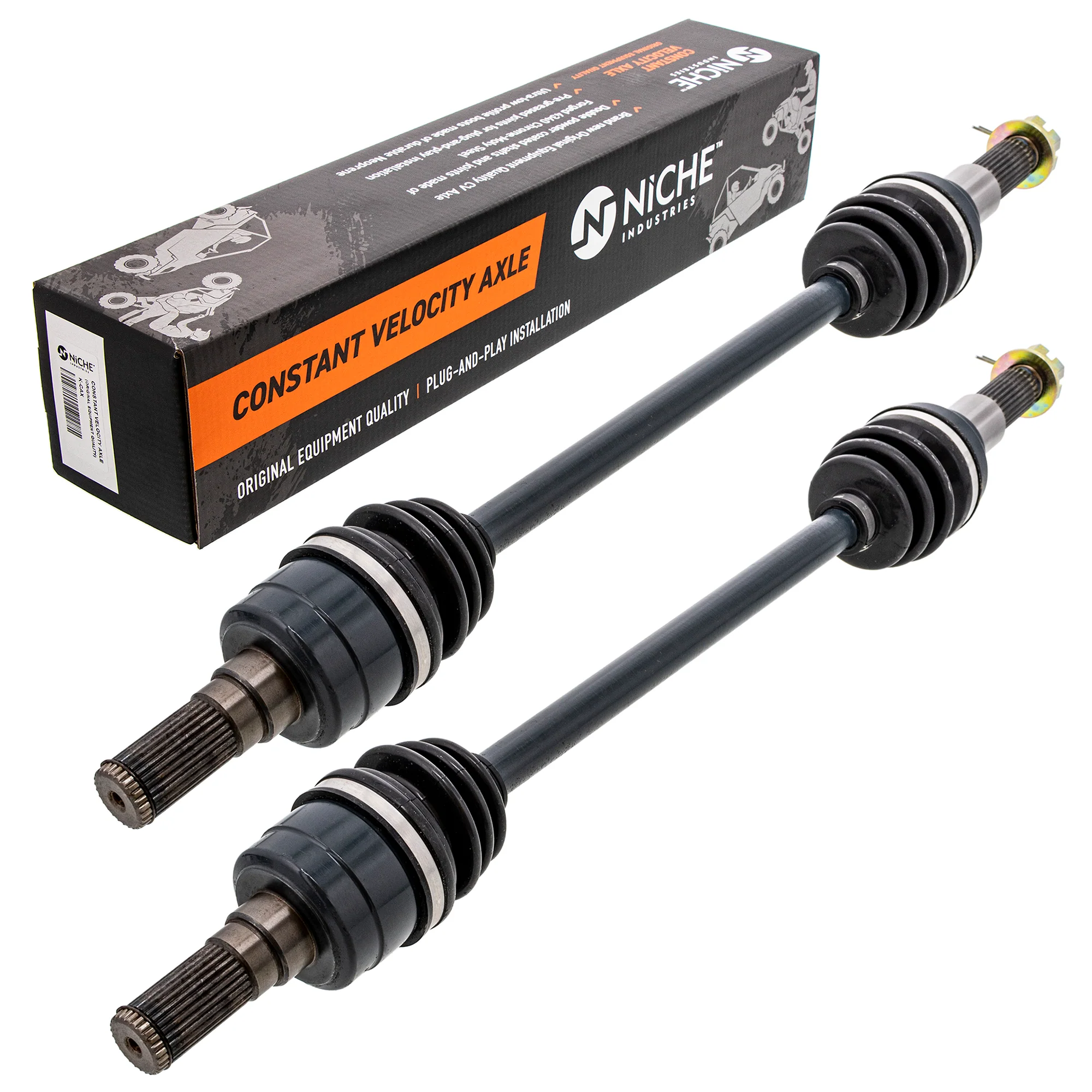 Rear Drive Shaft CV Axle Assembly For Yamaha 1XD-F531H-00-00 | 2-PACK