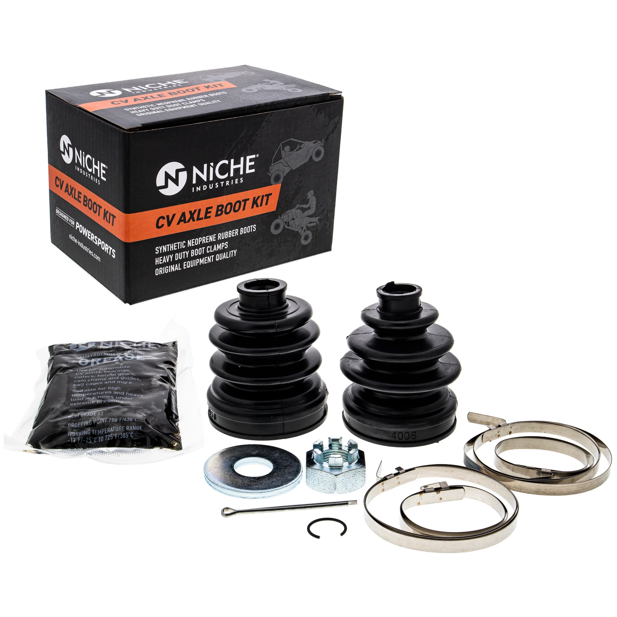 Front CV Axle Boot Kit For Kawasaki 49006-1324 49006-1322