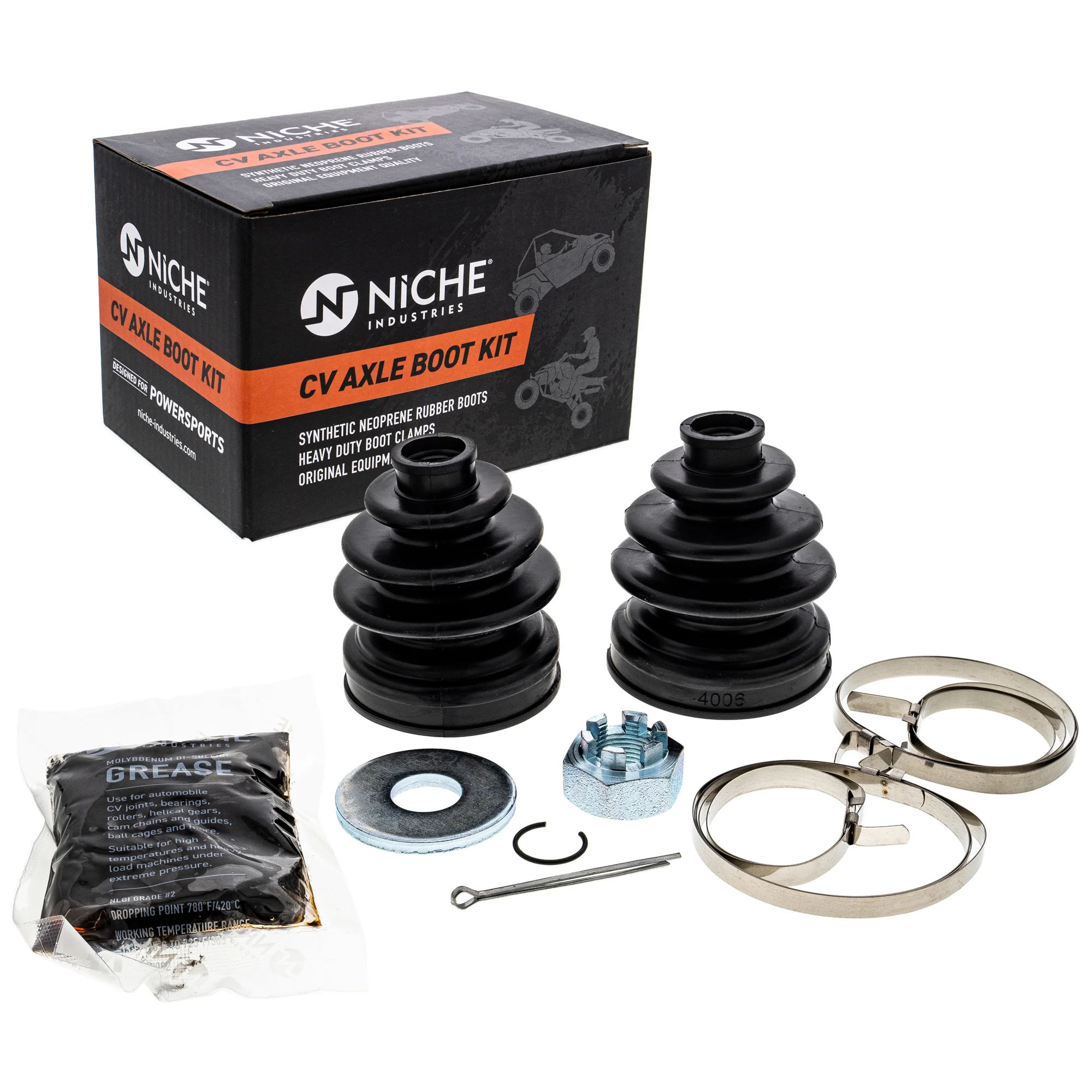 Front CV Axle Boot Kit For Kawasaki 49006-1343 49006-1342