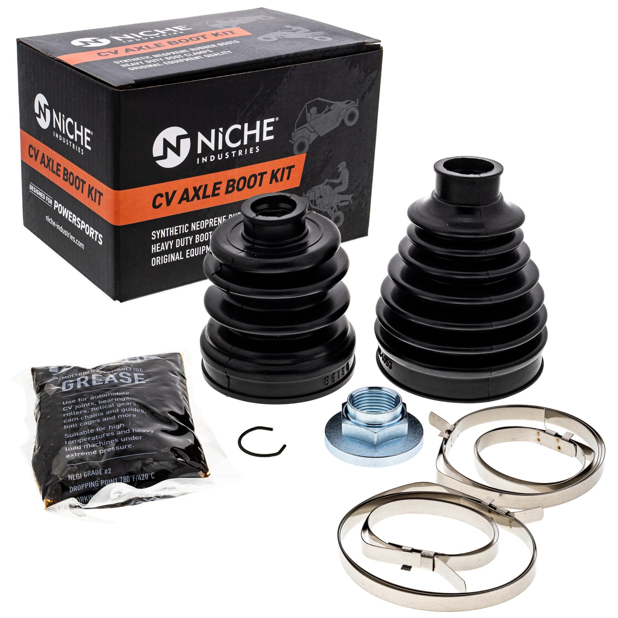 Front CV Axle Boot Kit For Yamaha 2UD-2510H-00-00 2UD-2510G-00-00