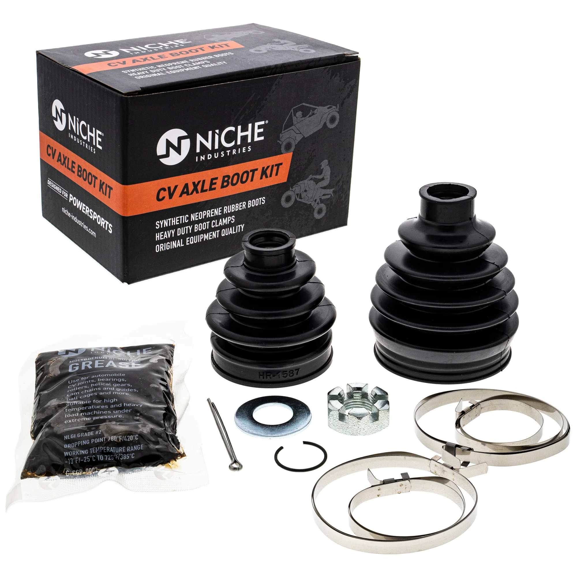 Front CV Axle Boot Kit For Polaris 3236097 3236095