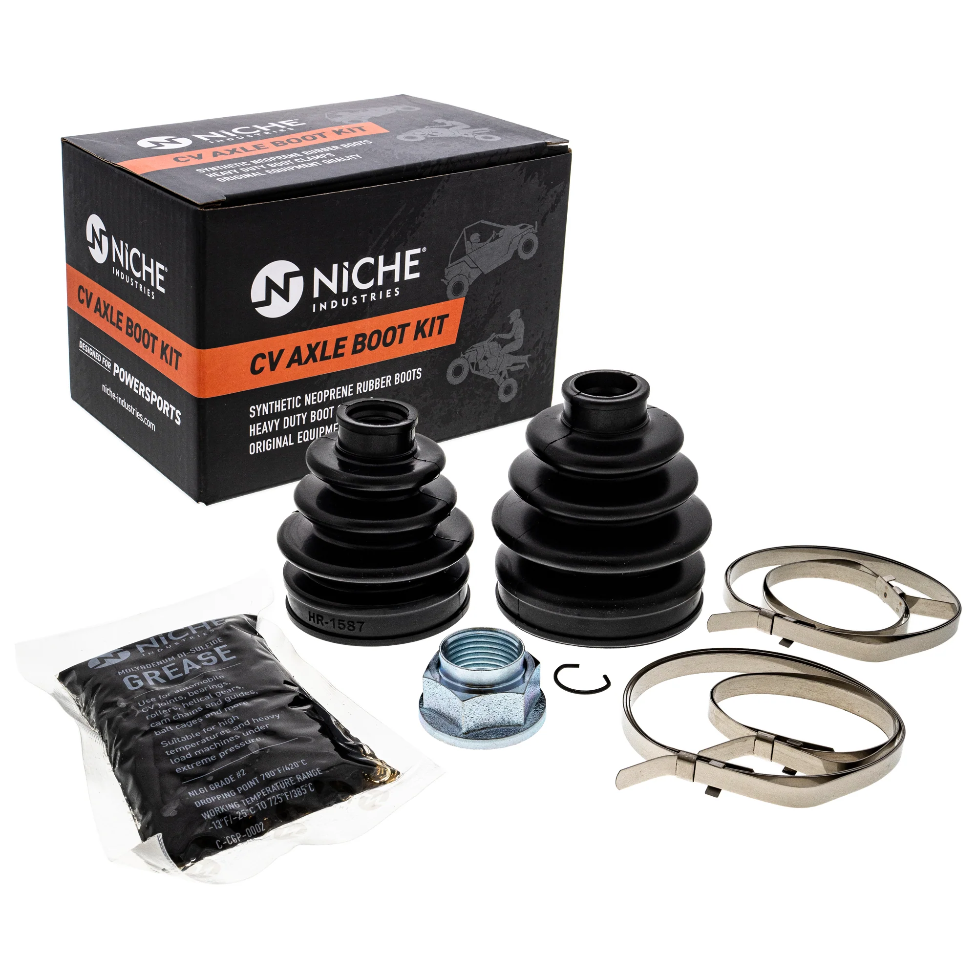 Front CV Axle Boot Kit For Yamaha 5UG-F510F-20-00 5KM-2510H-10-00