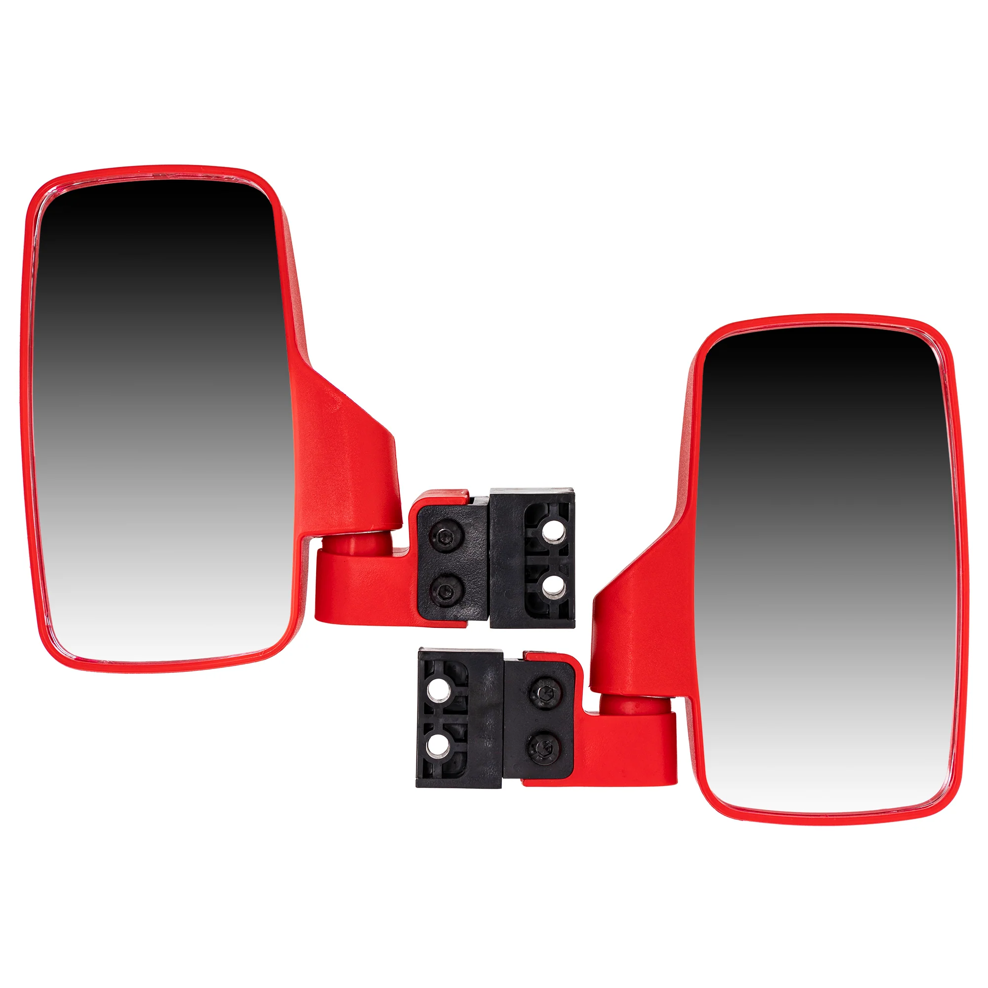 Red Side View Mirror Set For Polaris Can-Am John Deere - Image 4