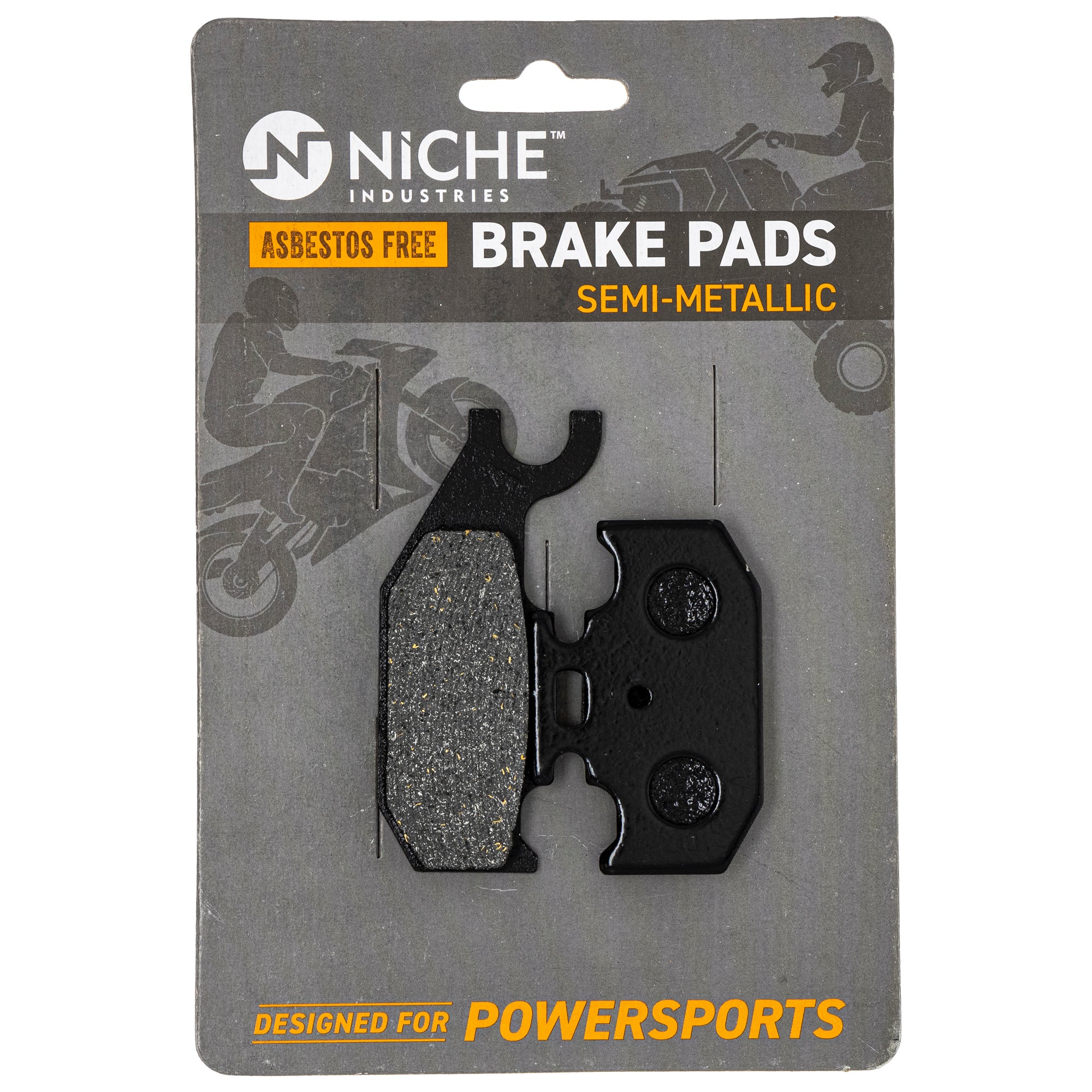 Front Right Rear Semi-Metallic Brake Pad Set For Can-Am Bombardier Polaris 705601147 705600349