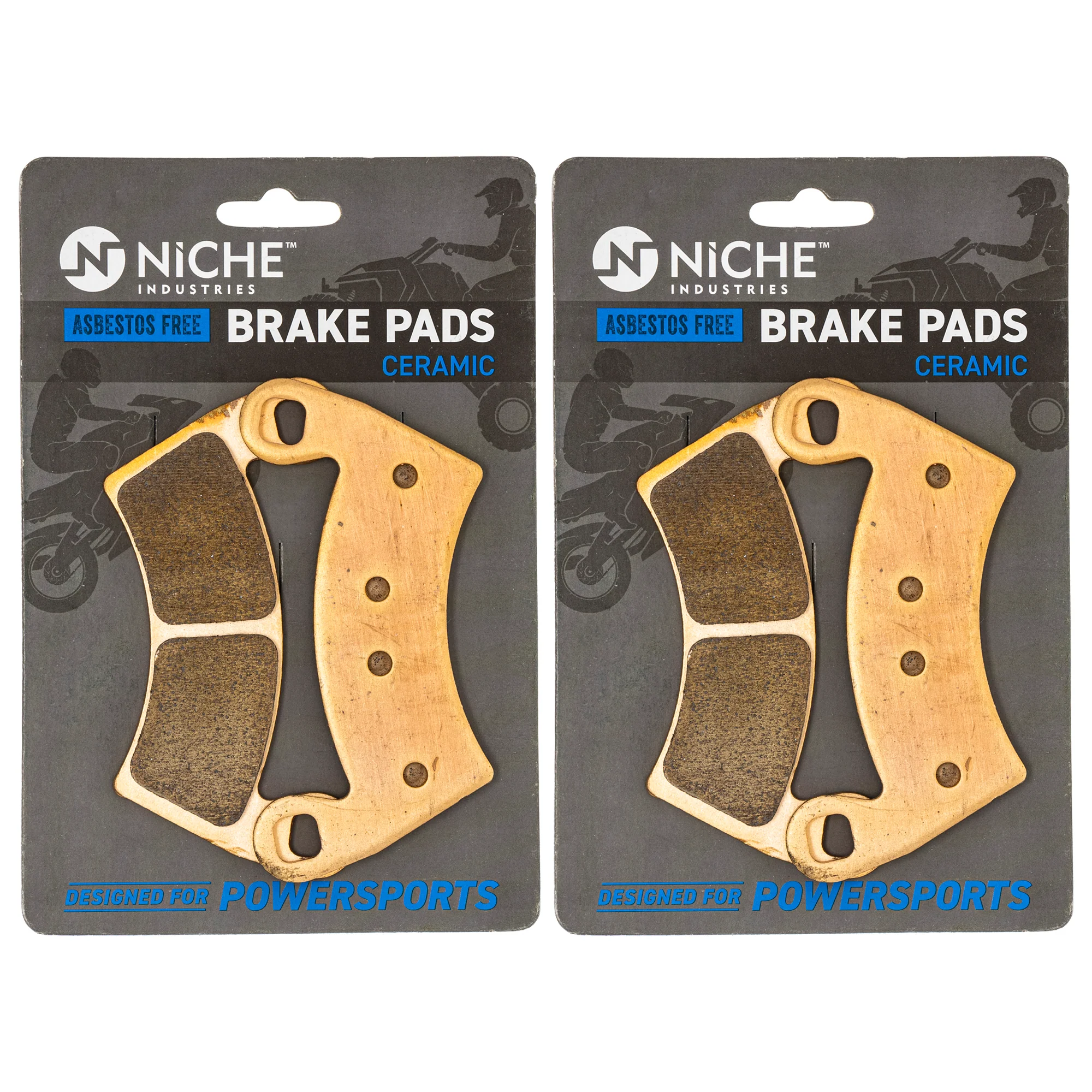 Ceramic Brake Pad Kit For Polaris GEM 2205949 2203747 1911228 | 2-PACK