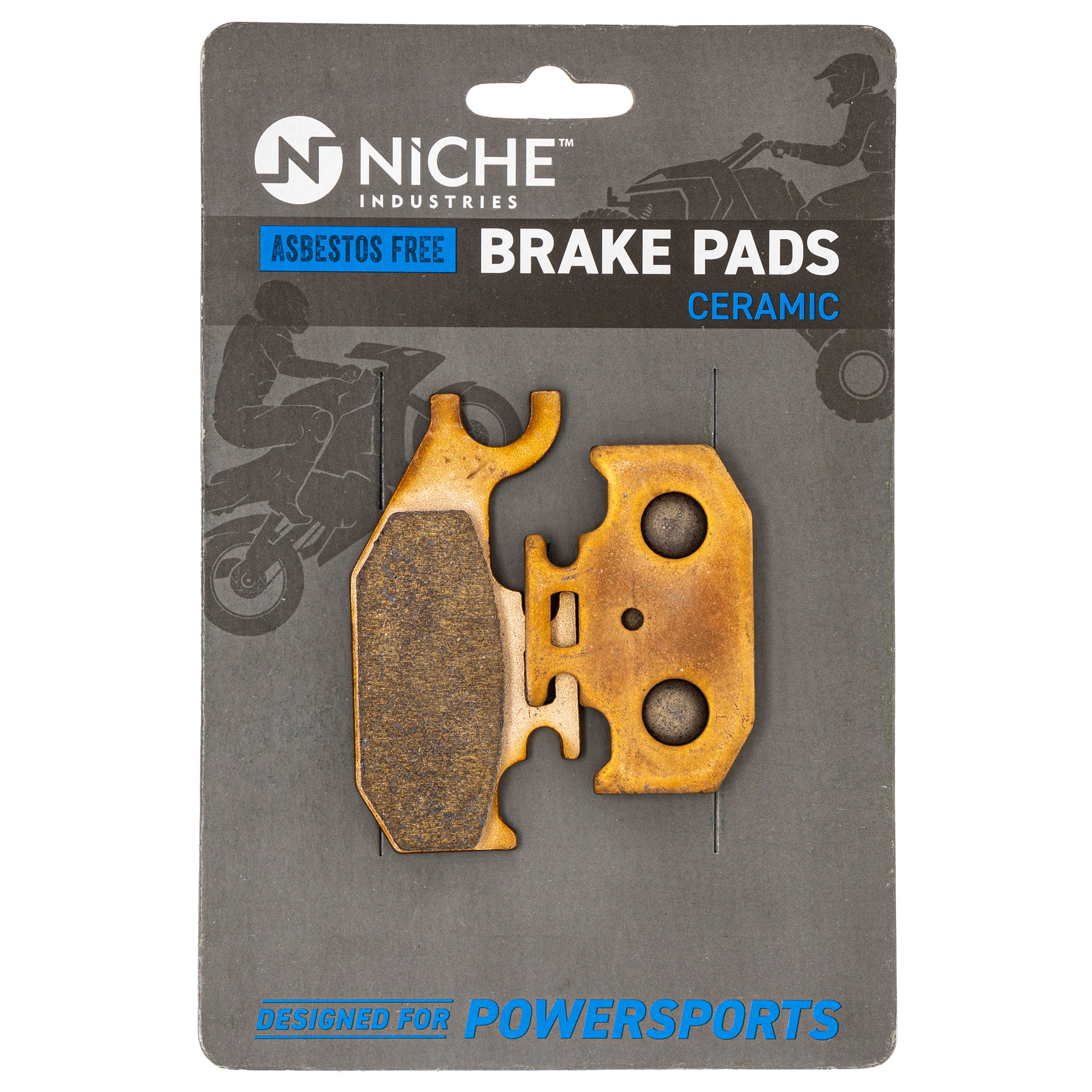 Front Right Rear Ceramic Brake Pad Set For Can-Am Bombardier Yamaha 705601147 705600349 705600004