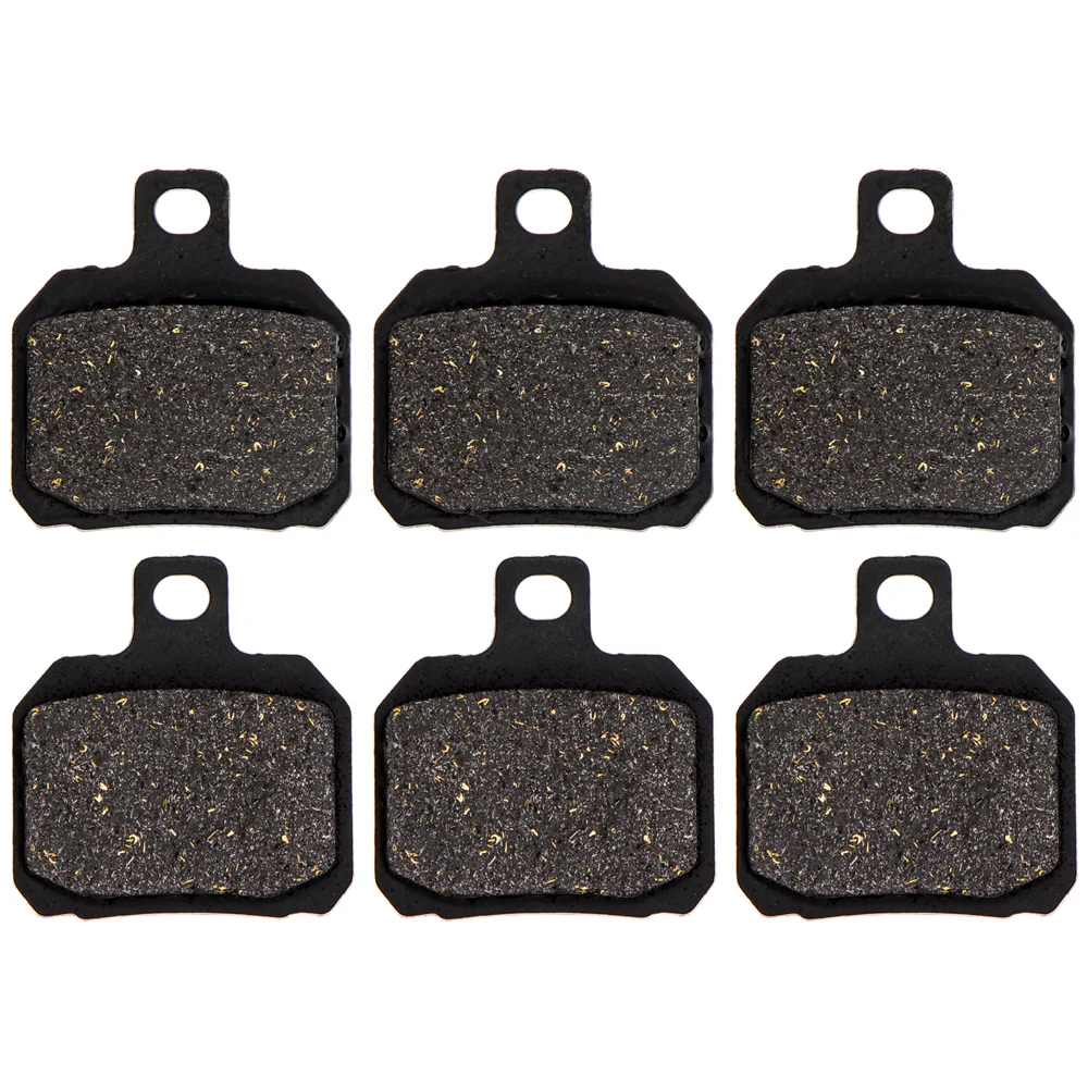 Front & Rear Semi-Metallic Brake Pad Set For Bombardier 705600041 69013190000 69013090000 61340951A | 3-PACK - Image 4