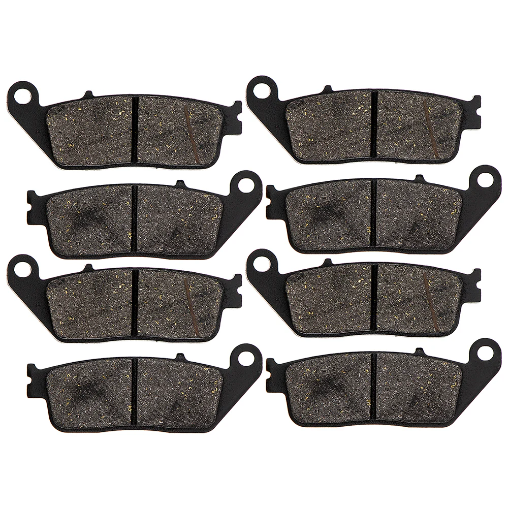 Semi-Metallic Brake Pad Set (Front & Rear) For Honda Kawasaki BMW T2027535 T2025016 T2021340 | 4-PACK - Image 4