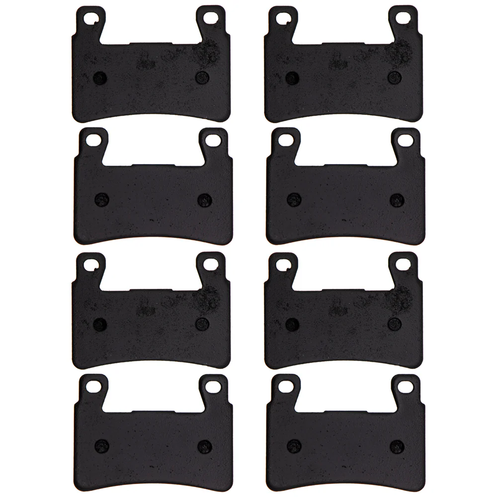 Front Semi-Metallic Brake Pad Set For Honda 06455-MCF-026 06455-MCF-016 06455-MCF-006 06455-MAS-E01 | 4-PACK - Image 3