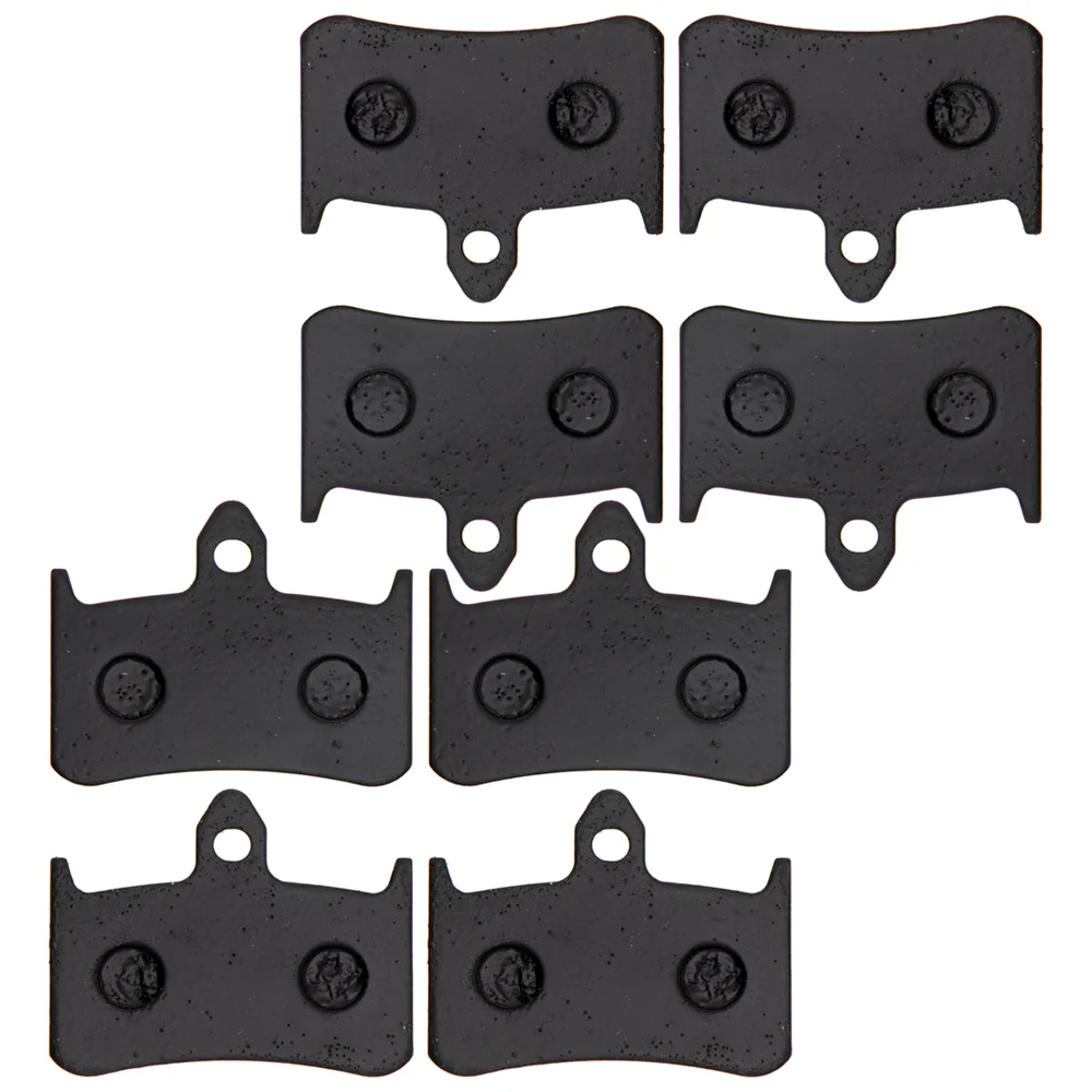 Front Semi-Metallic Brake Pad Set For Honda 06455-MCZ-016 06455-MCZ-006 06455-MBB-016 06455-MBB-006 | 4-PACK - Image 3