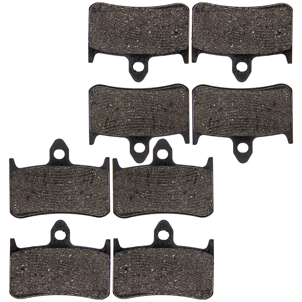 Front Semi-Metallic Brake Pad Set For Honda 06455-MCZ-016 06455-MCZ-006 06455-MBB-016 06455-MBB-006 | 4-PACK - Image 4