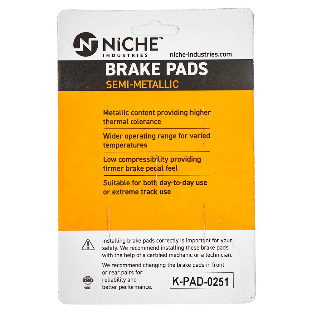 Front Semi-Metallic Brake Pad Set For Yamaha 1WD-25805-00-00 - Image 2