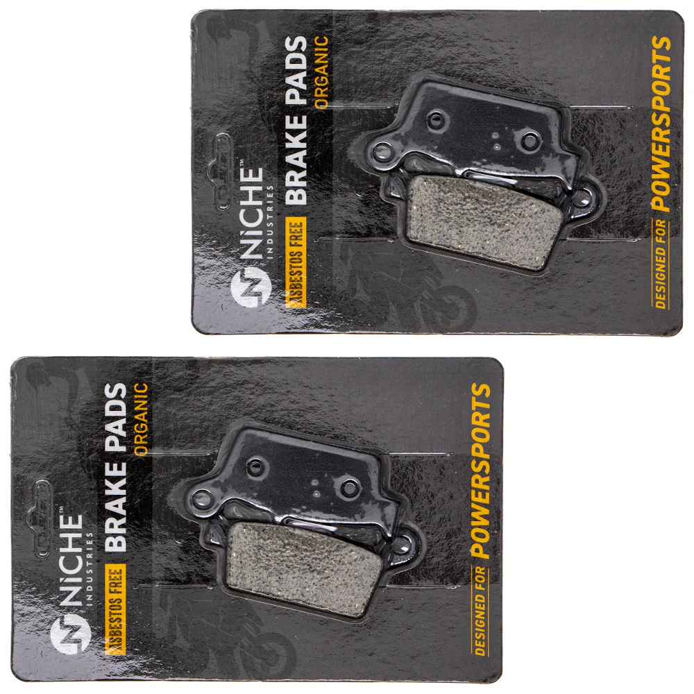 Rear Brake Pads Set For Honda Kawasaki Yamaha 431A0-KS6-710 431A0-KS6-700 43105-MY6-415 | 2-PACK