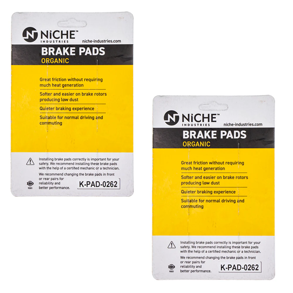 Rear Brake Pads Set For Honda Kawasaki Yamaha 431A0-KS6-710 431A0-KS6-700 43105-MY6-415 | 2-PACK - Image 2