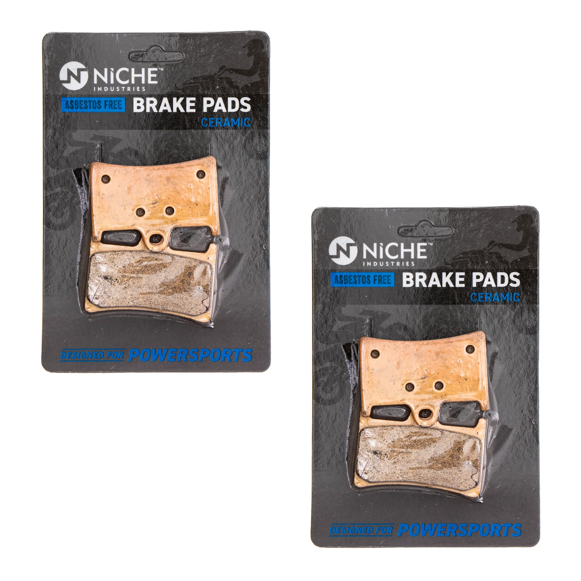 Front Ceramic Brake Pad Set For Yamaha 5VY-W0045-00-00 5SL-W0045-10-00 5SL-W0045-00-00 | 2-PACK