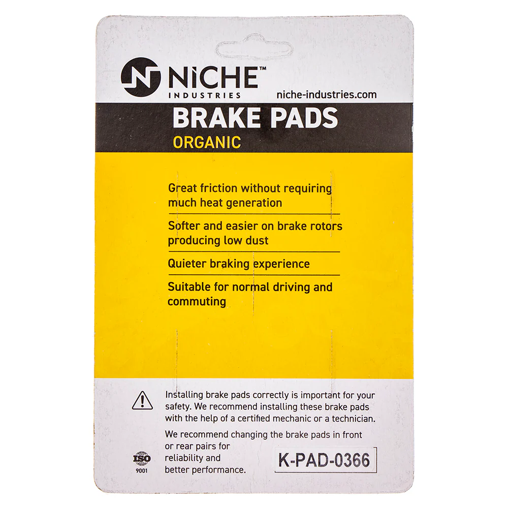 Front Organic Brake Pad Set For Yamaha 1WD-25805-00-00 - Image 2
