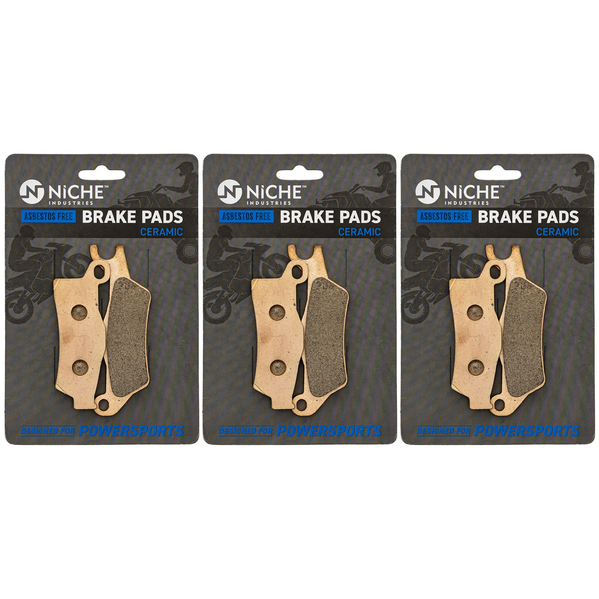 Brake Pad Set For Can-Am Bombardier 705601015 705600398 | 3-PACK - Image 2