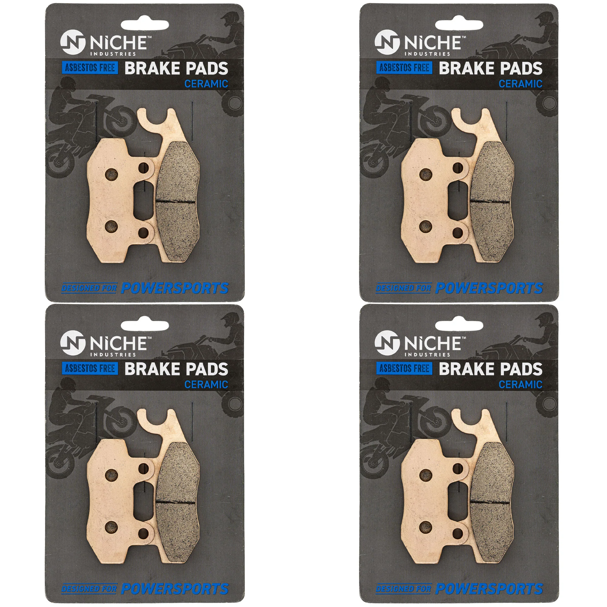 Brake Pad Set For Kawasaki Suzuki 43082-0080 | 4-PACK - Image 2