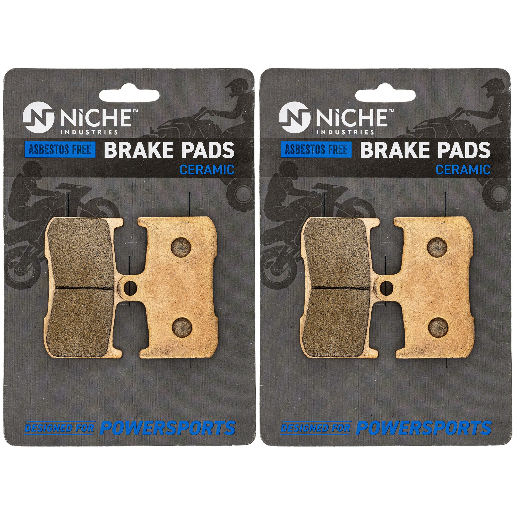 Brake Pad Set For Victory Indian Triumph 43082-0002 2204196 2203671 2203670 | 2-PACK - Image 2