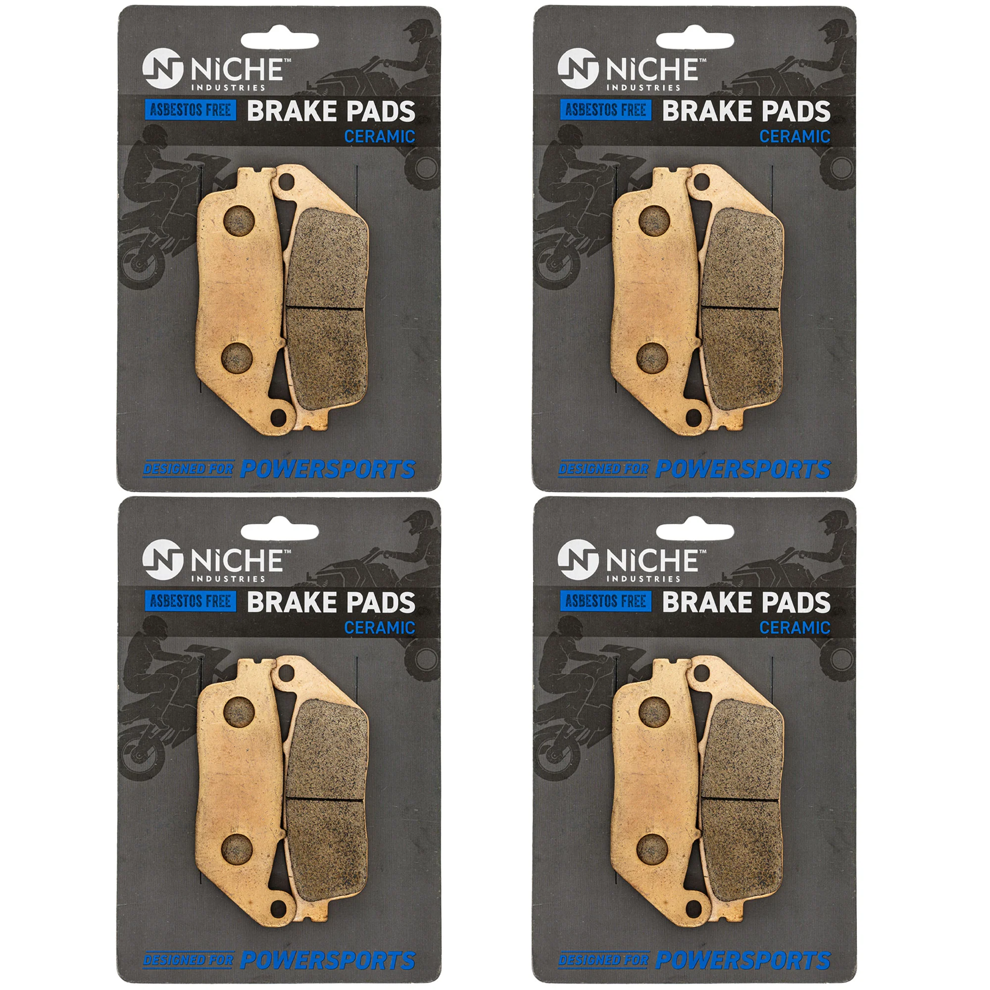Brake Pad Set For Honda Kawasaki BMW T2020077 431A2-MJ1-006 43120-MJ1-405 43120-MJ1-006 34218524952 | 4-PACK - Image 2
