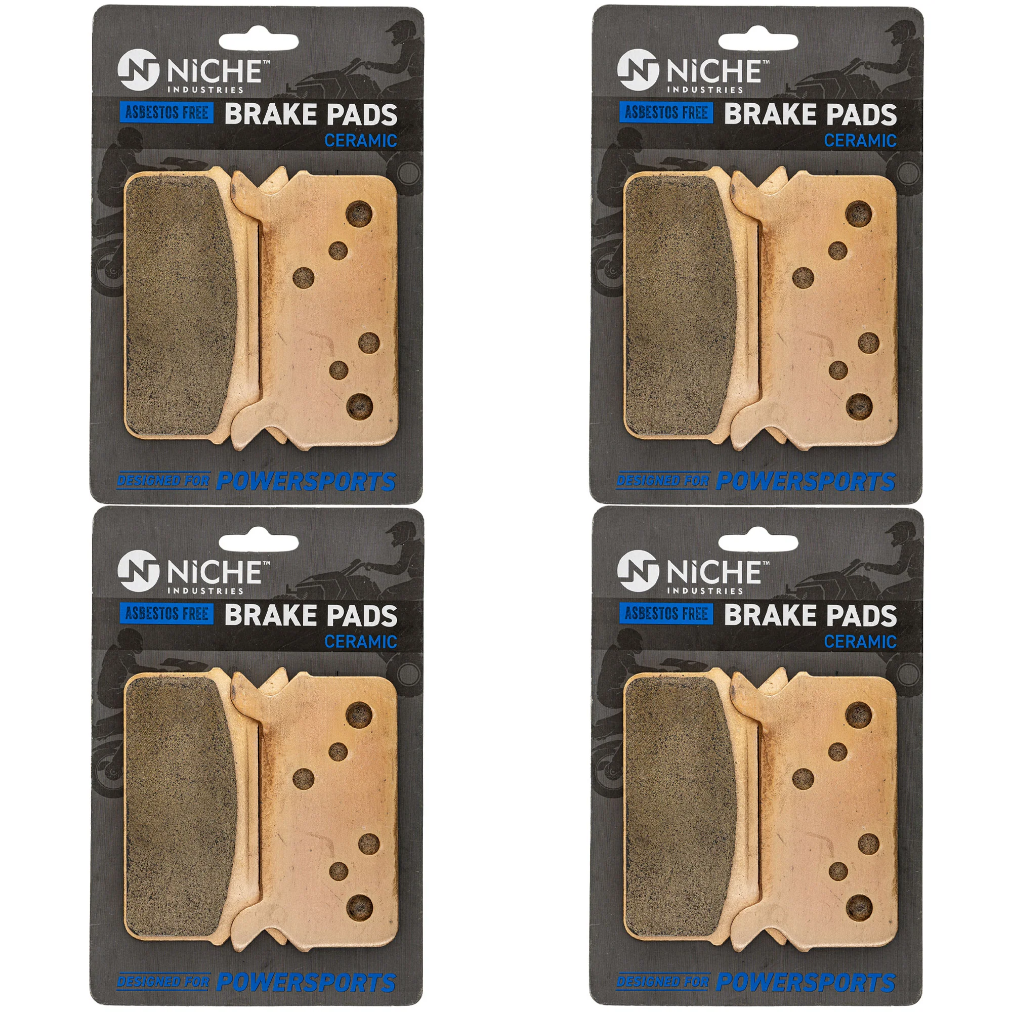 Brake Pad Set For Polaris 43957-86F 2201430 | 4-PACK - Image 2