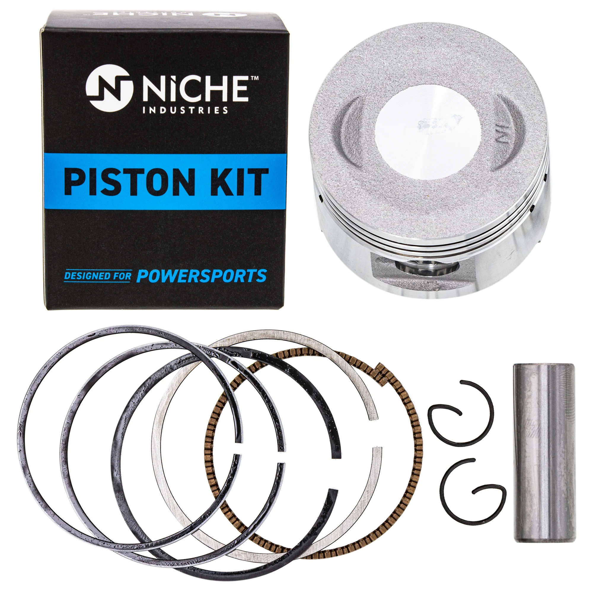 Cylinder Piston Gasket Stud Spark Plug Kit For Polaris MK1001085 - Image 5