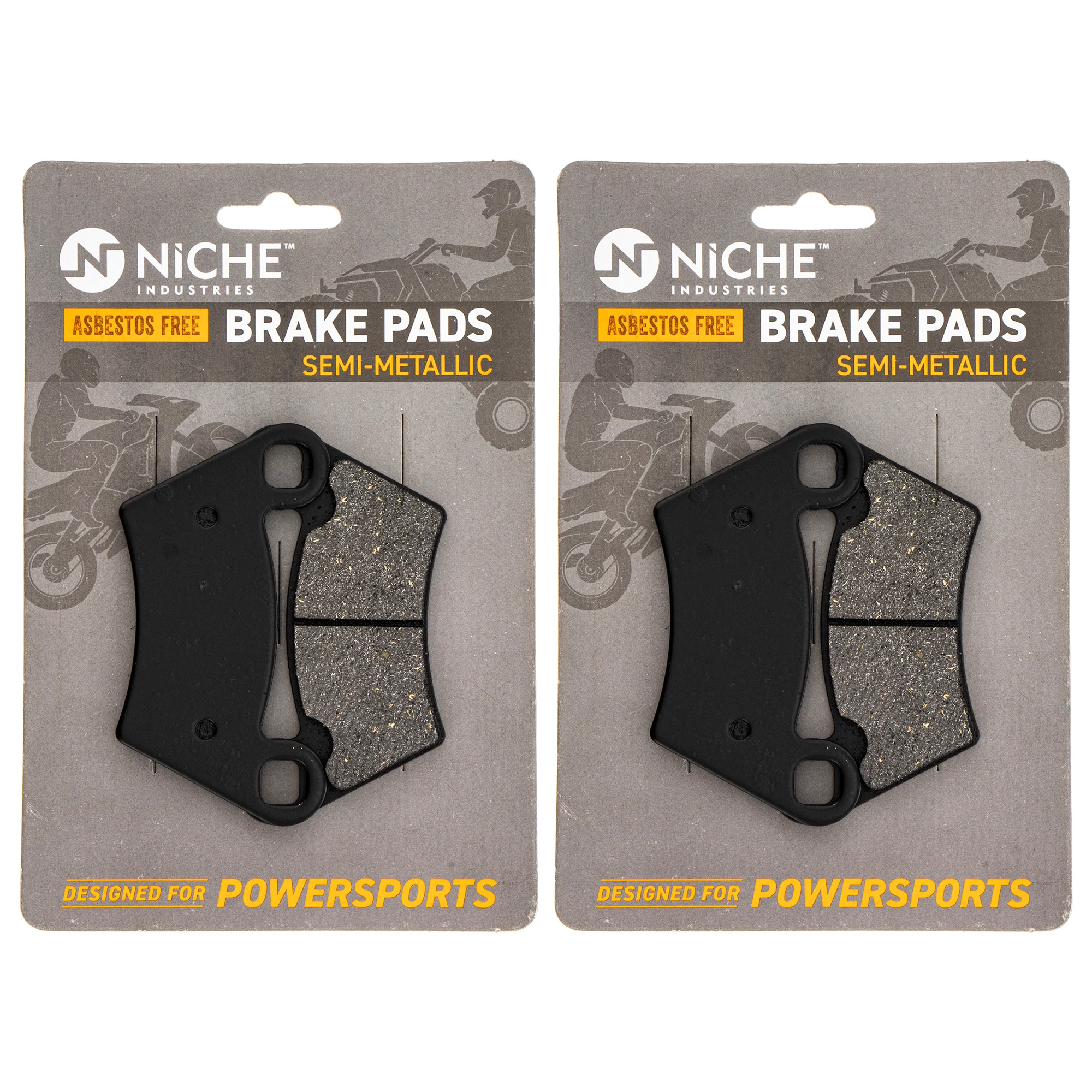 Rear Brake Calipers & Pads Set For Polaris MK1001239 - Image 2