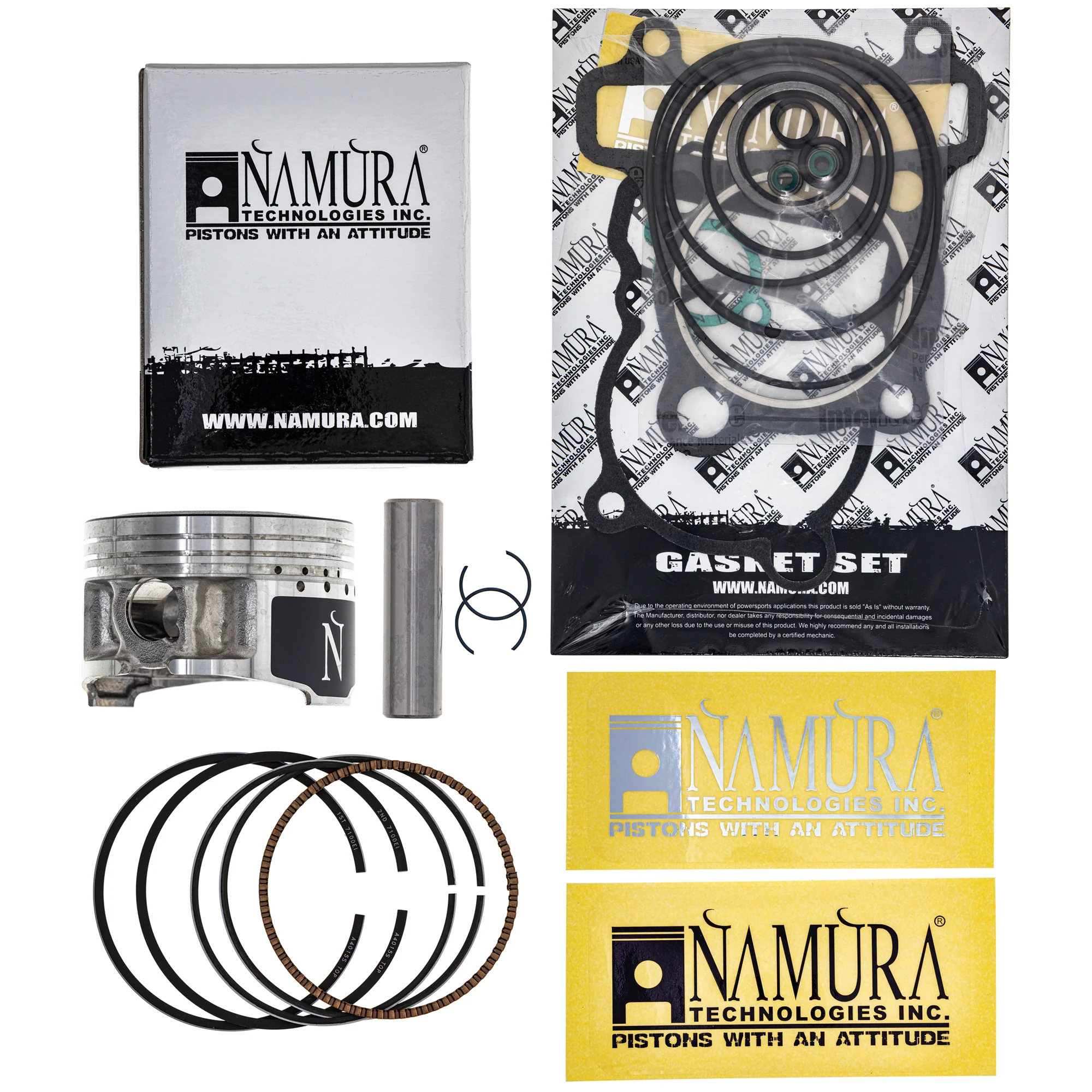 Cylinder Piston Gasket Spark Plug Kit For Yamaha MK1001350 - Image 6