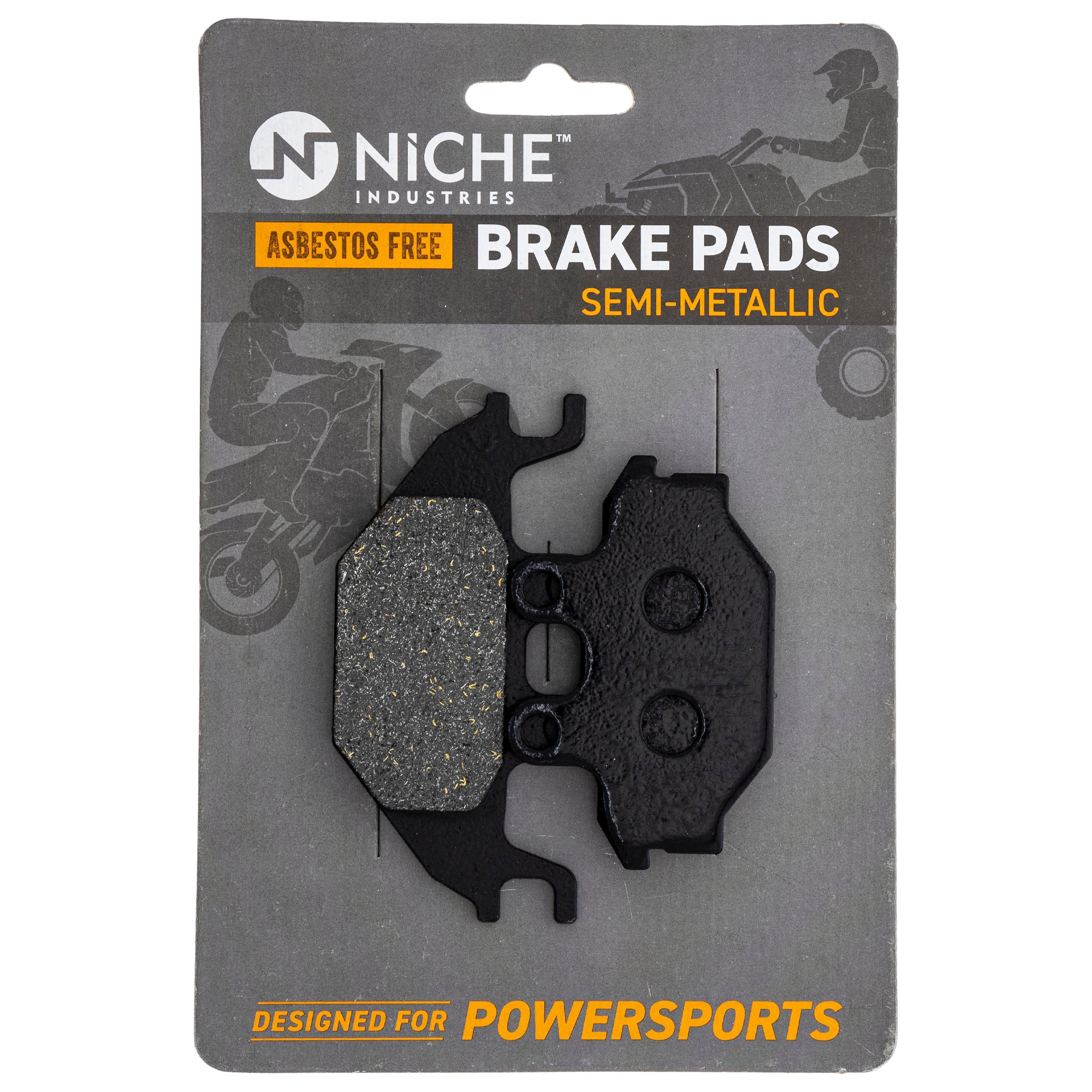 Semi-Metallic Brake Pads Kit Front/Rear For Arctic Cat MK1001524 - Image 3