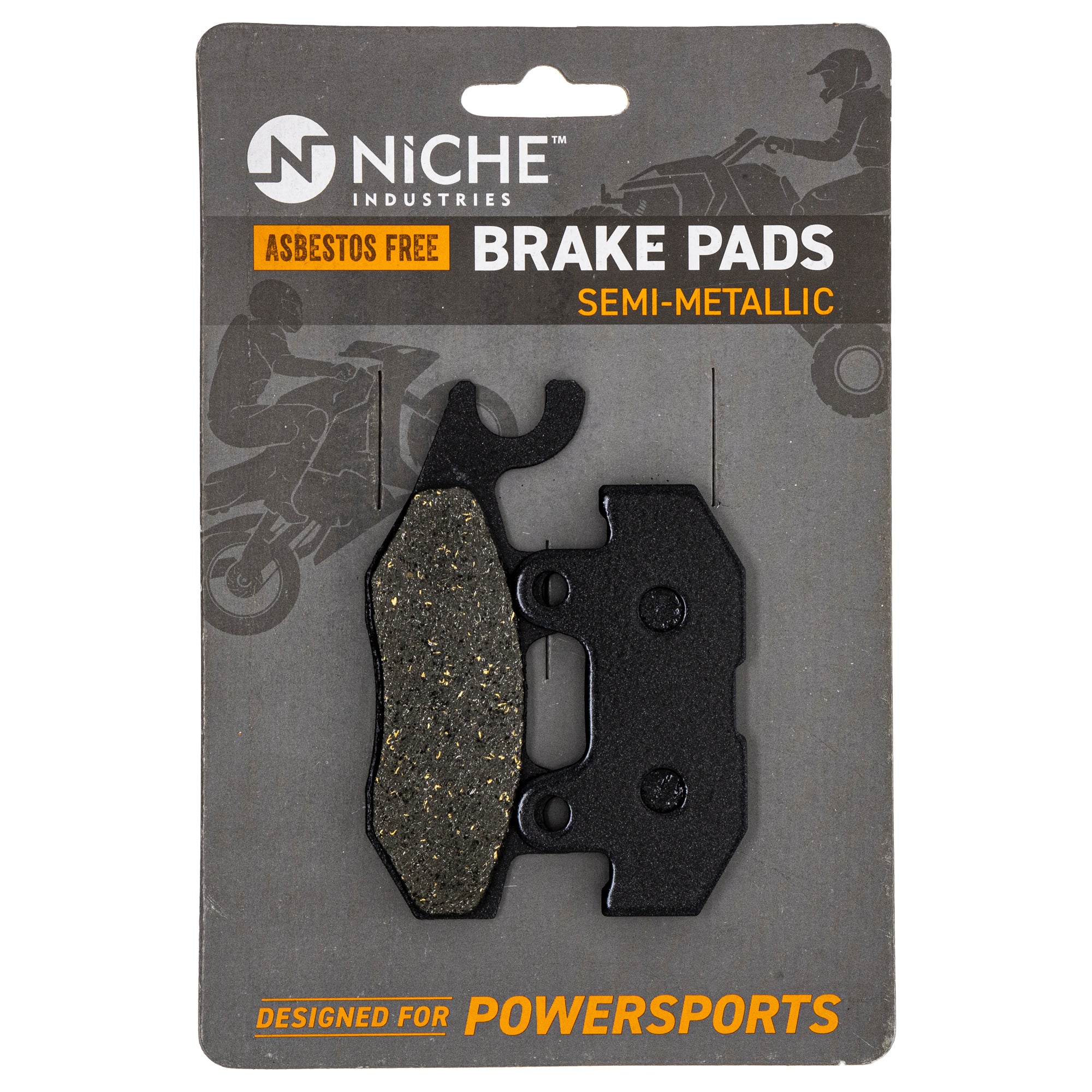 Semi-Metallic Brake Pads Kit Front/Rear For Yamaha MK1001543 - Image 5