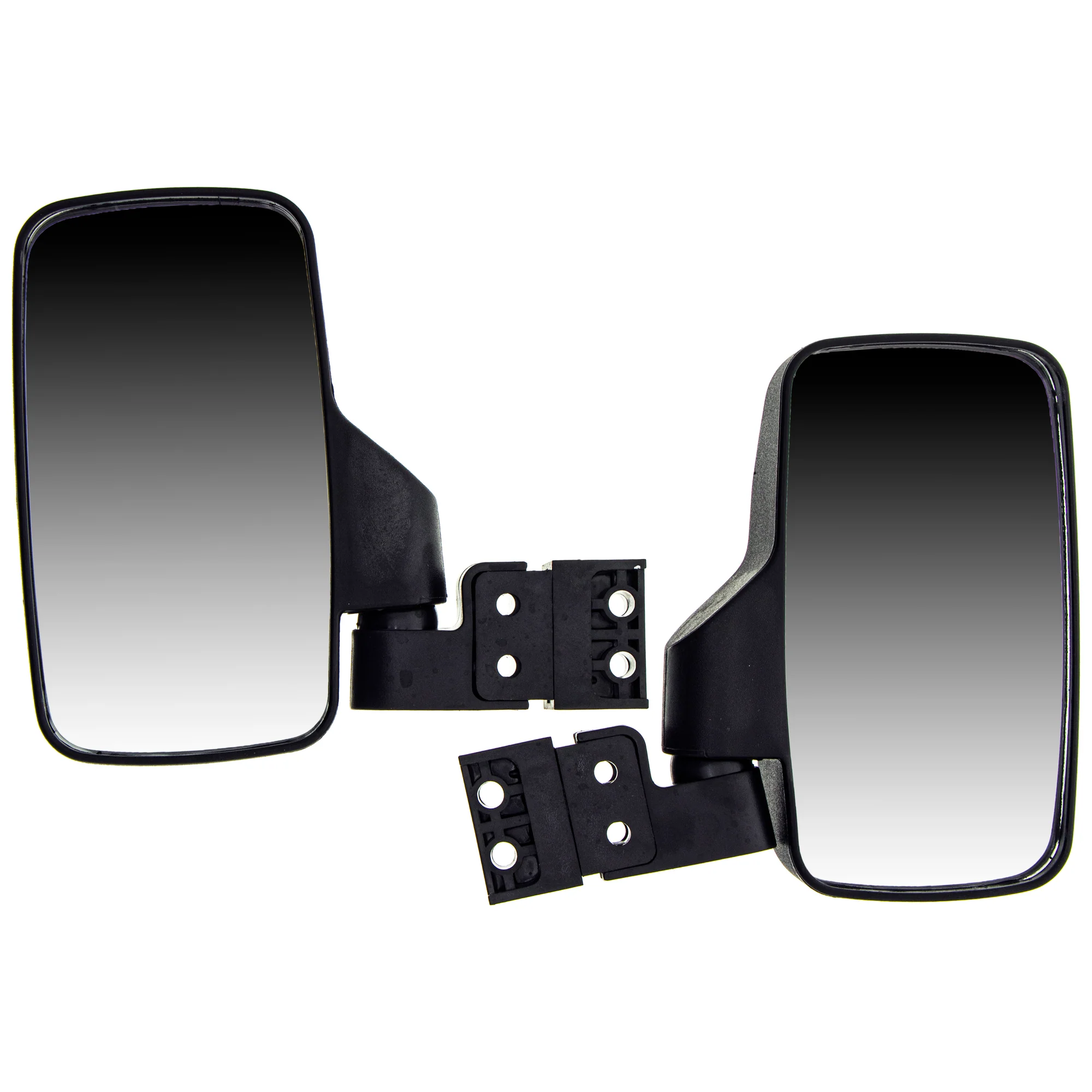 Black Break Away Side & Rear View Mirror For Polaris Can-Am Arctic Cat MK1002348 - Image 4