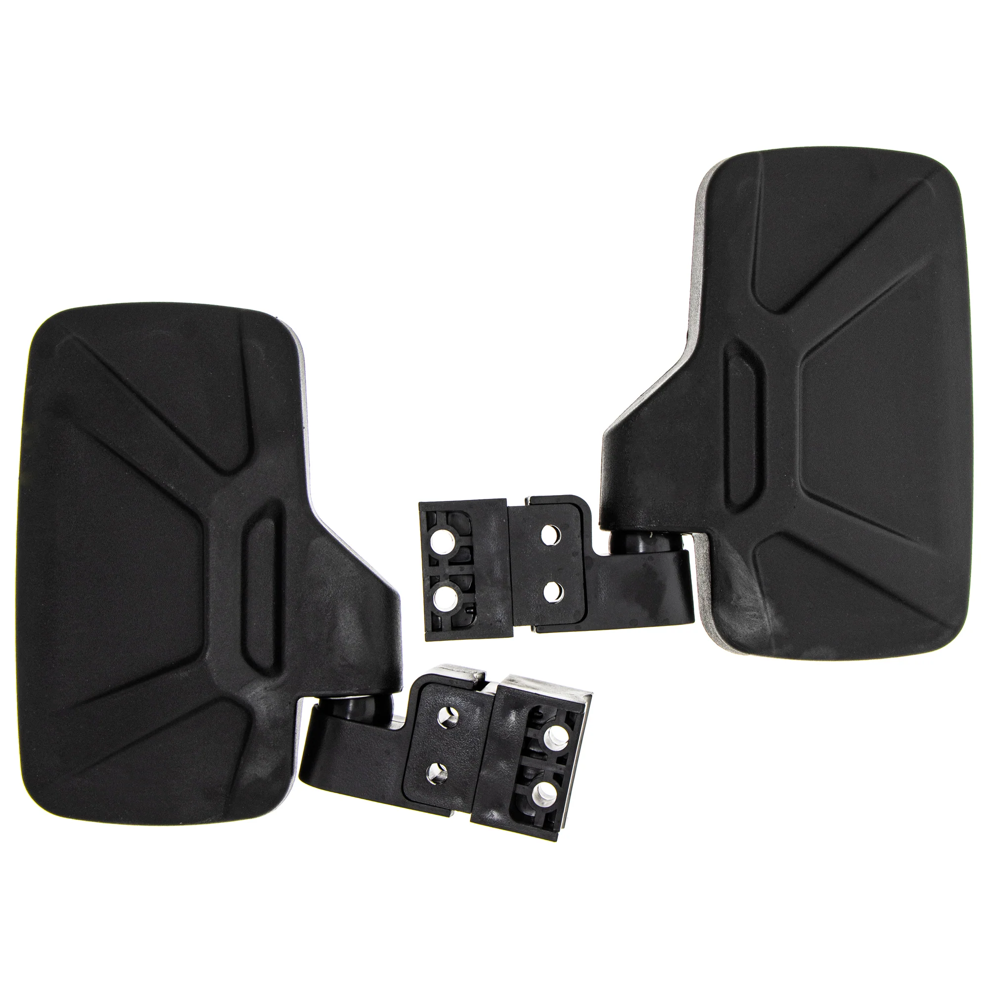 Black Break Away Side & Rear View Mirror For Polaris Can-Am Arctic Cat MK1002348 - Image 5