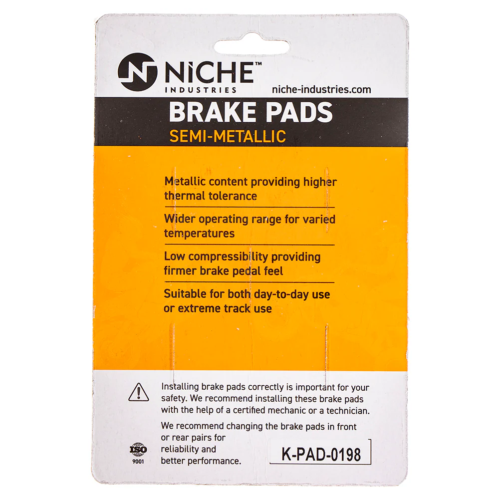 Semi-Metallic Brake Pad Set Front/Rear For Honda MK1002464 - Image 5