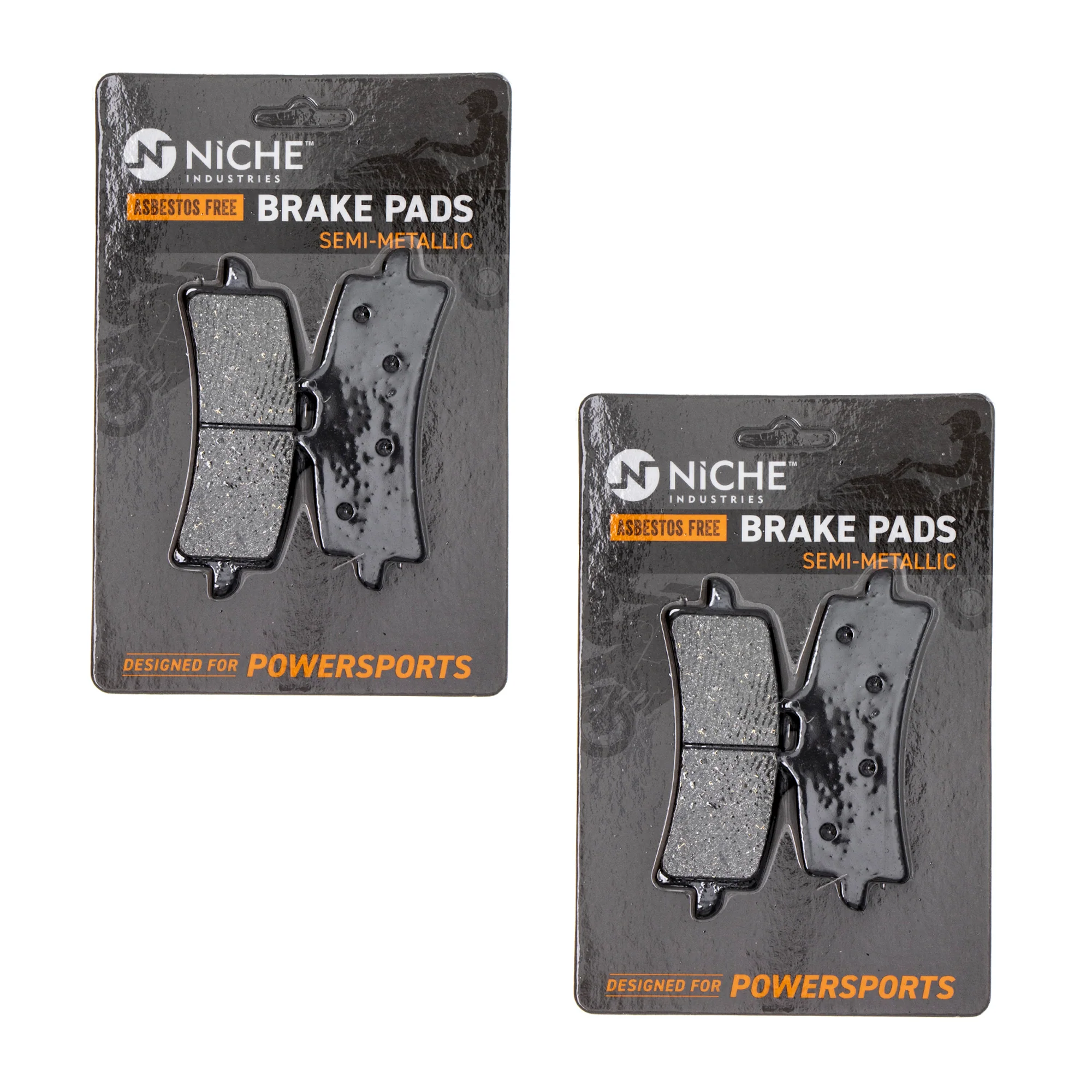 Semi-Metallic Brake Pad Set Front/Rear For Suzuki MK1002482 - Image 3