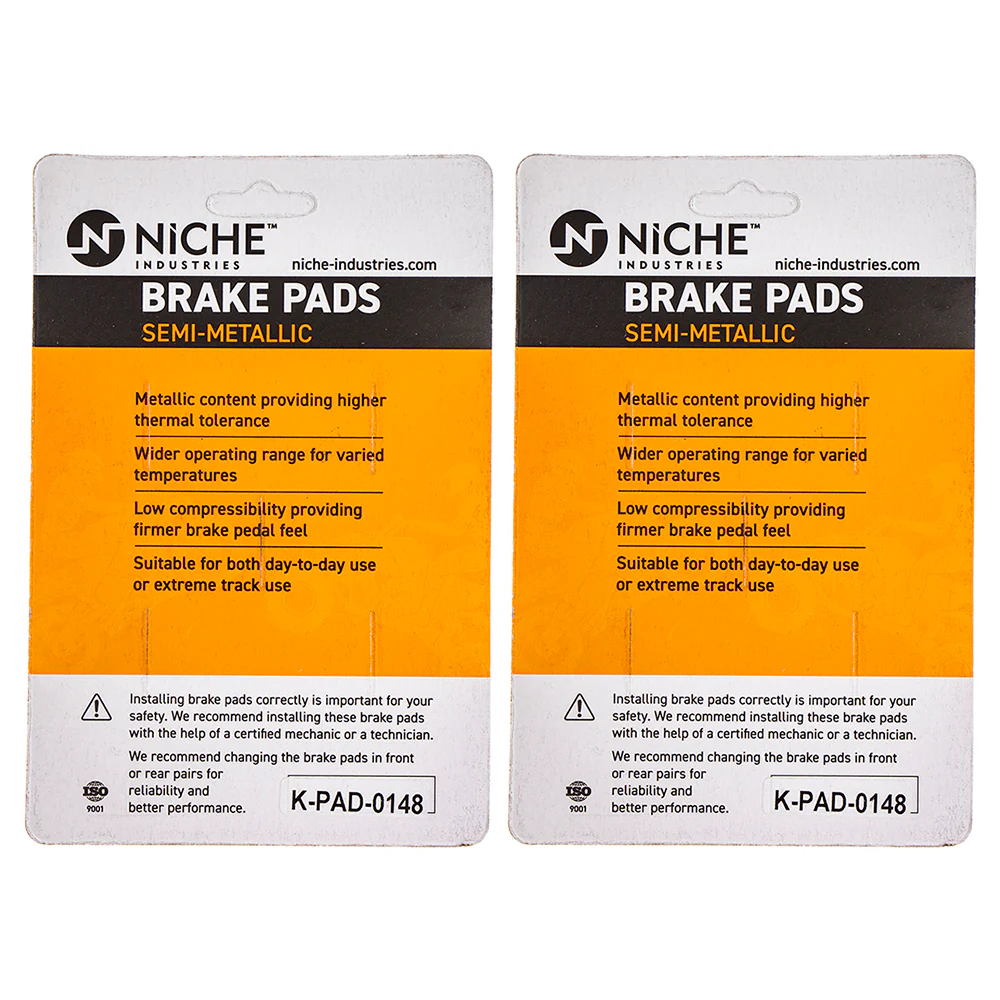 Semi-Metallic Brake Pad Set Front/Rear For Kawasaki Suzuki MK1002523 - Image 4