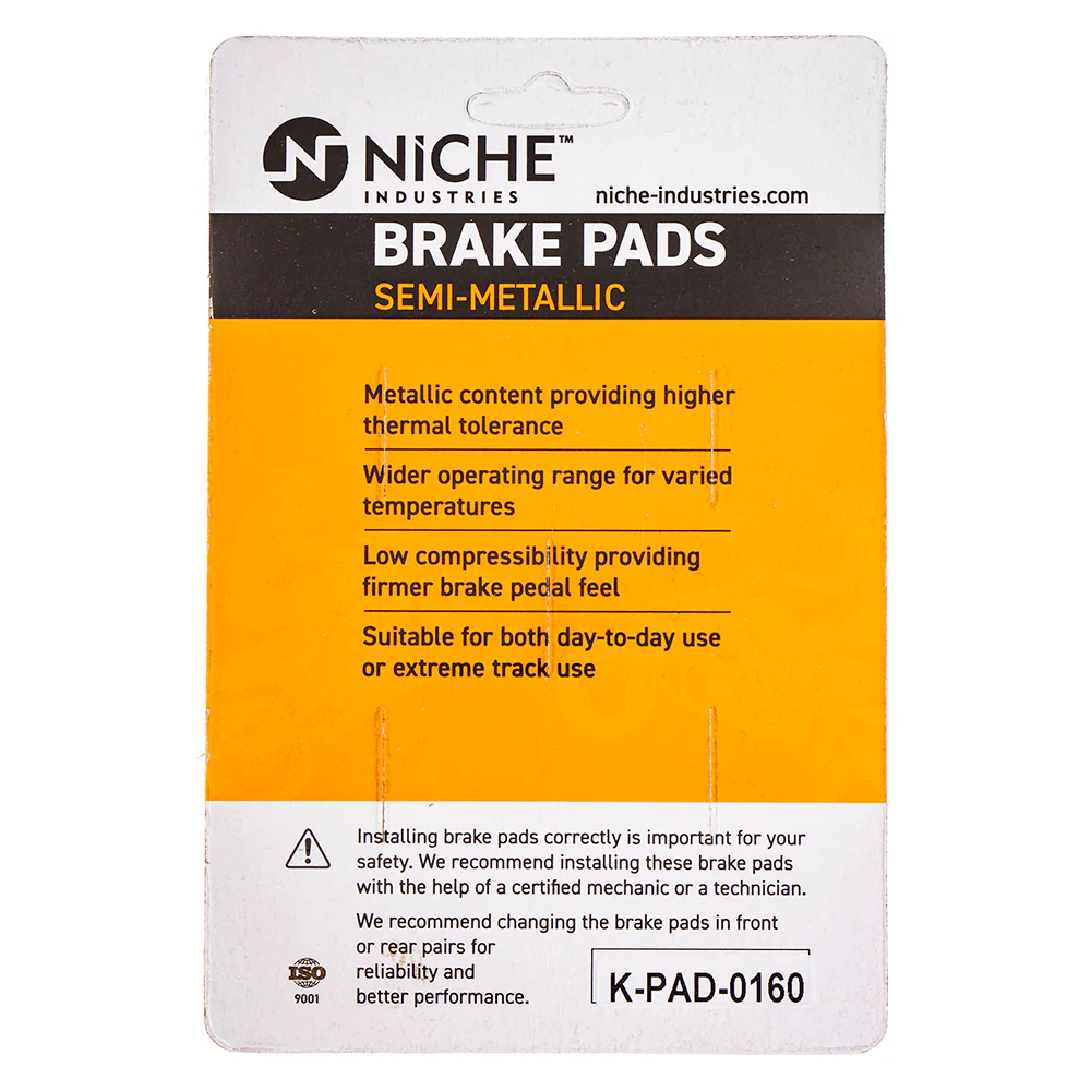 Semi-Metallic Brake Pad Set Front/Rear For Kawasaki MK1002529 - Image 4