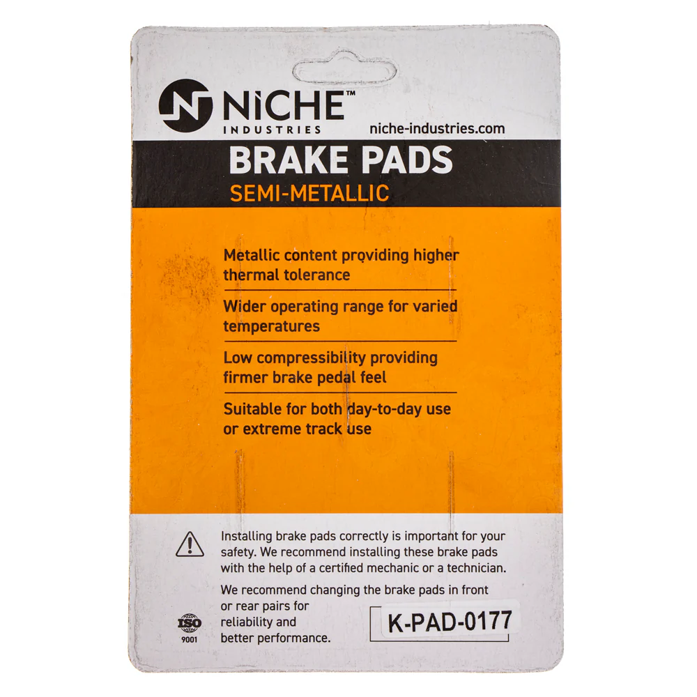Semi-Metallic Brake Pad Set Front/Rear For Yamaha MK1002586 - Image 5