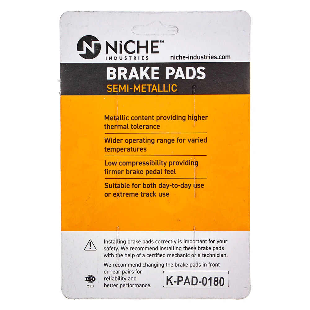Semi-Metallic Brake Pad Set Front/Rear For Kawasaki MK1002598 - Image 4